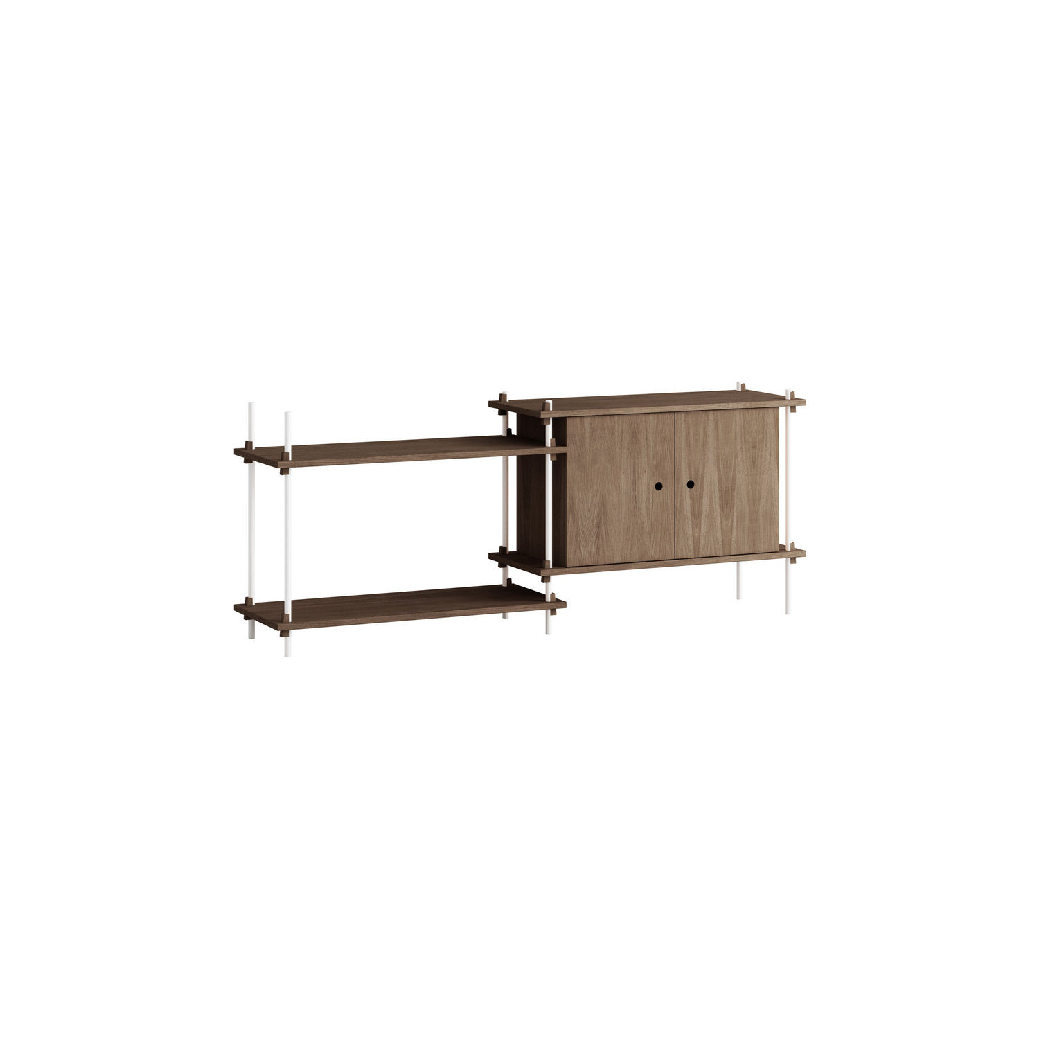 Moebe Brown - Shelf Shelving System - Oak Veneer Mdf
