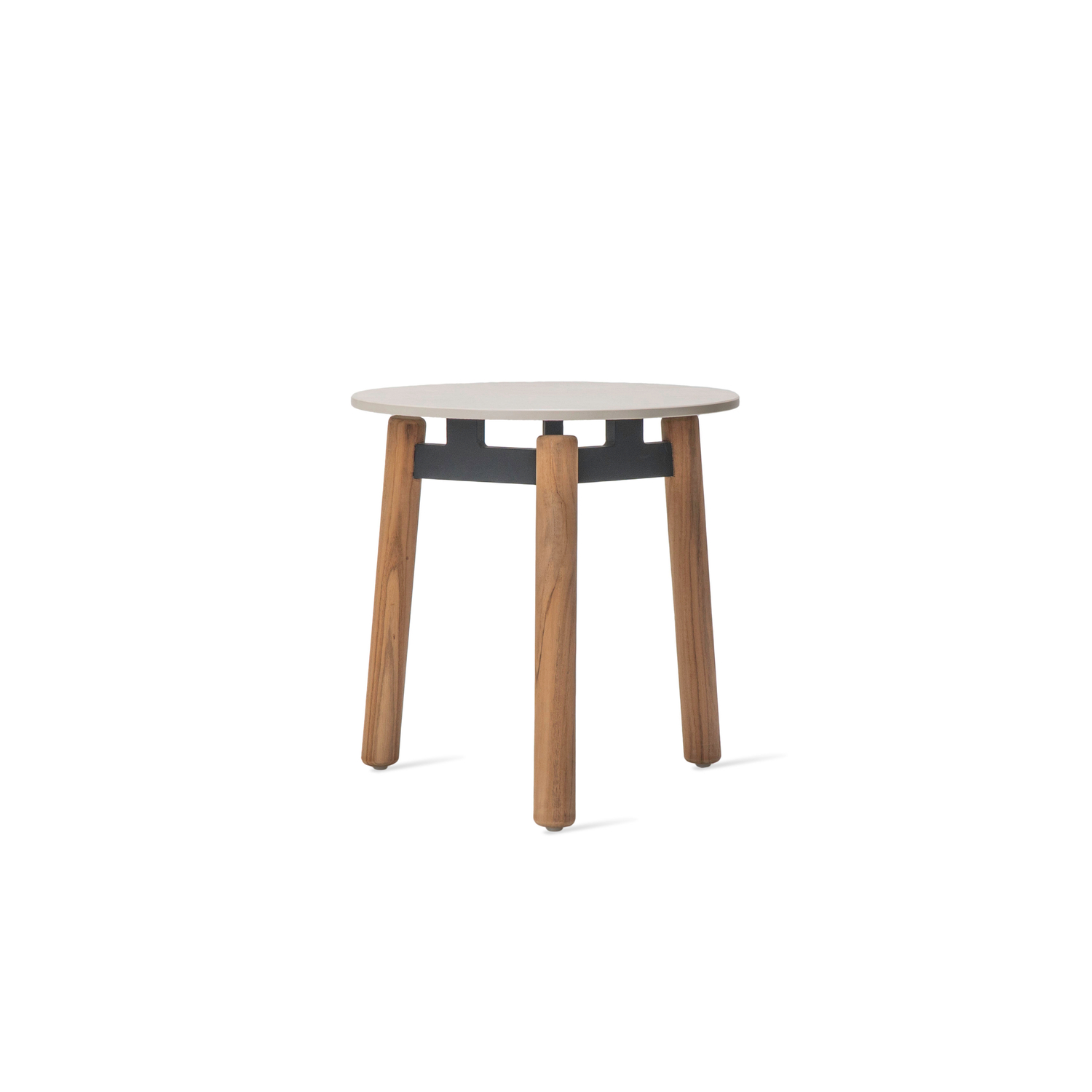 Vincent Sheppard - Table d'appoint Lento - Bois naturel - Aluminium thermolaqué - Designer Bertrand Lejoly