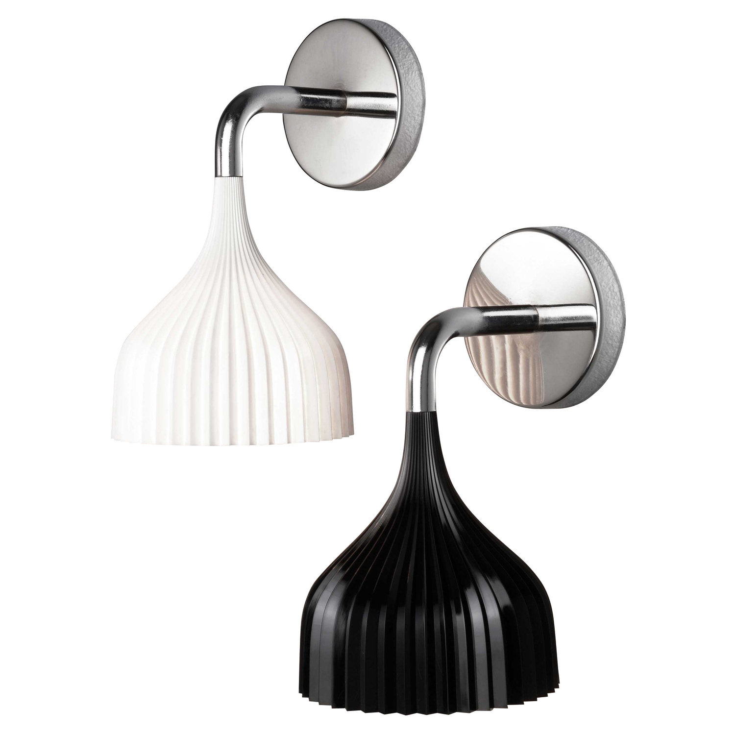 Kartell E' Applique Wall Light - Black Flush Wall Lights Wall Lights - Polycarbonate - Image 2