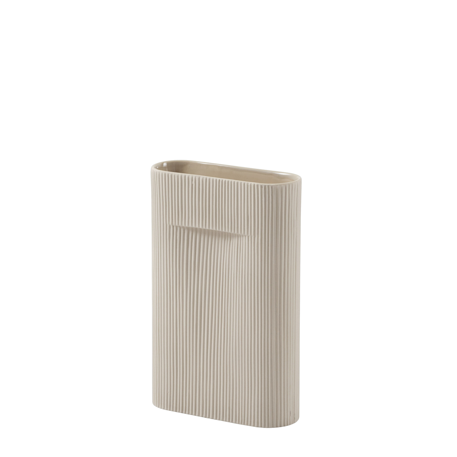 Muuto - Vase Ridge - Beige - Earthenware - Designer Studio Kaksikko
