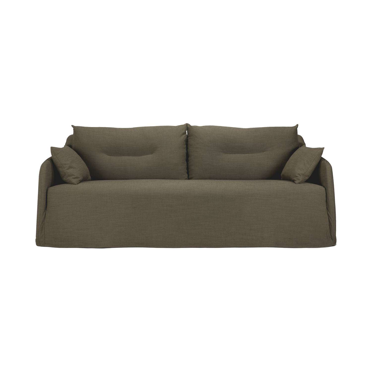 Ethnicraft - Canapé 2 places Weave - Vert - Plumes - Designer Paul Delaisse