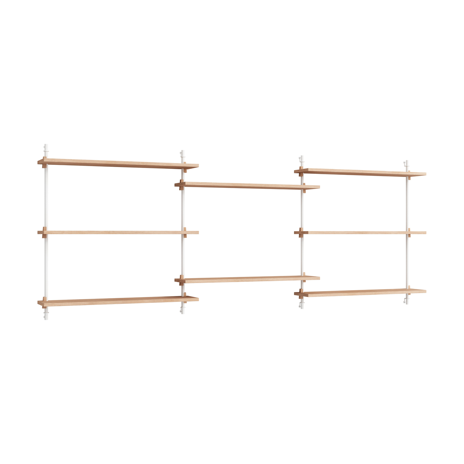 Moebe - Shelf Wall Shelving - Natural Wood - Oak Veneer Mdf