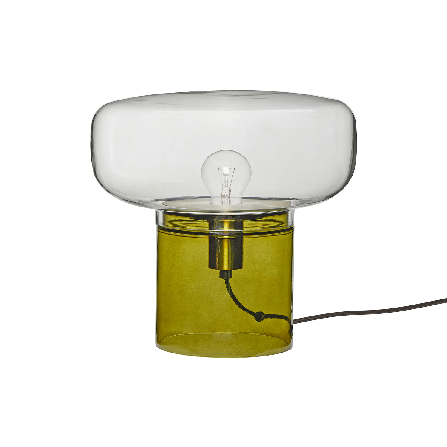 Hübsch Green - Table Lamp Crave - Mouth Blown Glass