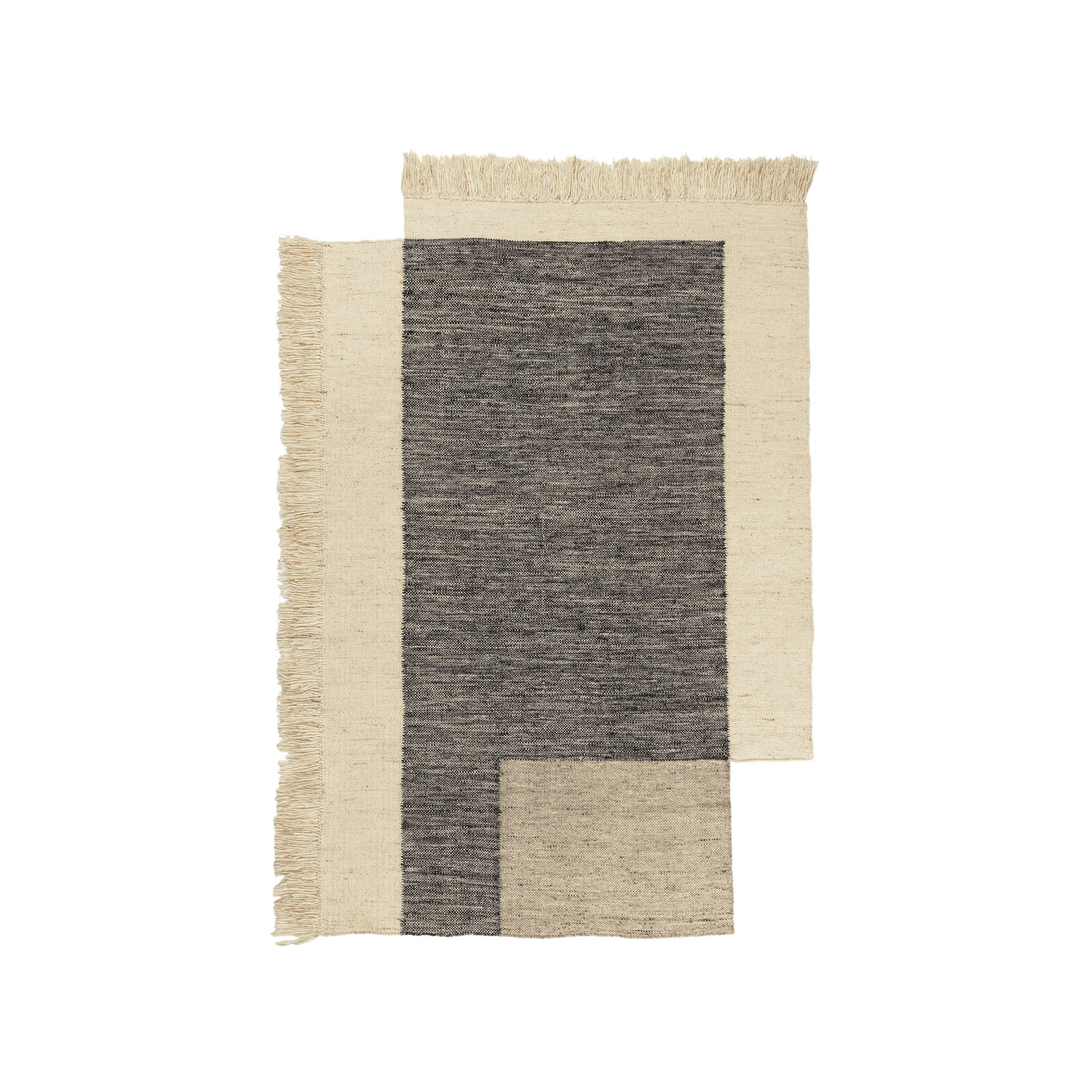 Ferm Living Black - Rug Tapis - Wool