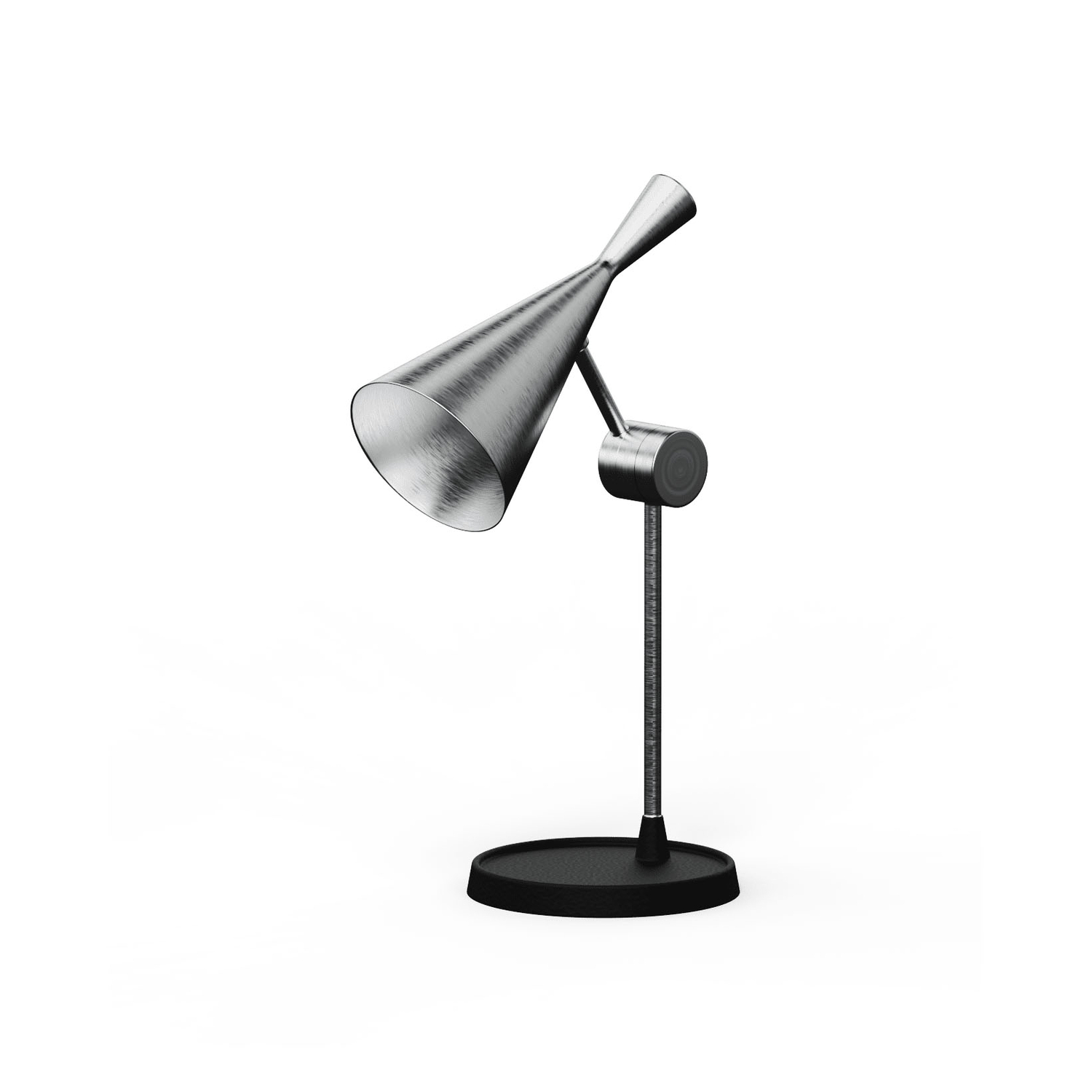Tom Dixon - Lampe de table Unbeaten - Argent - Aluminium filé - Designer Tom Dixon