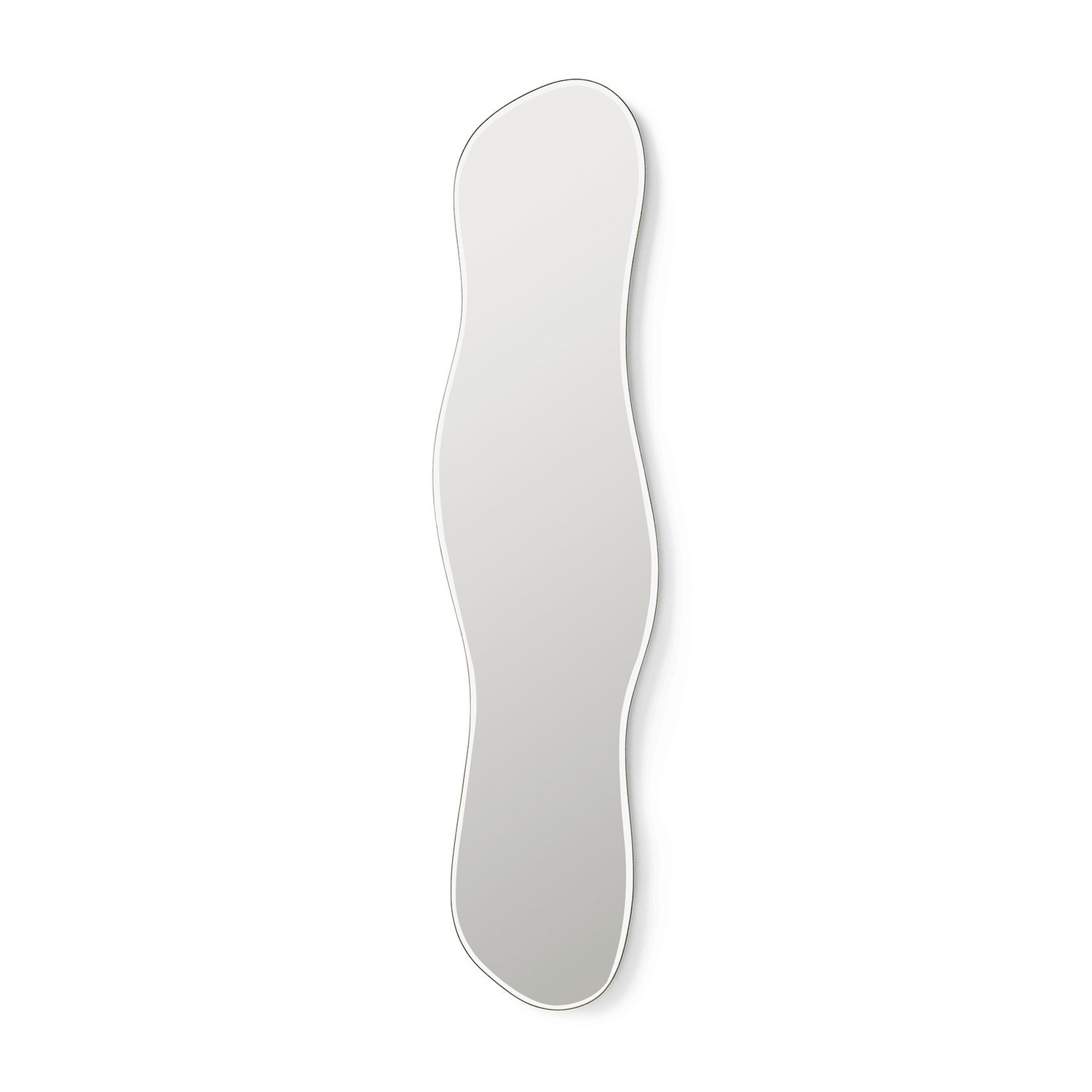 Ferm Living Silver/Dark - Wall Mirror Pond - Chrome-Plated Zinc - Designer Trine Andersen