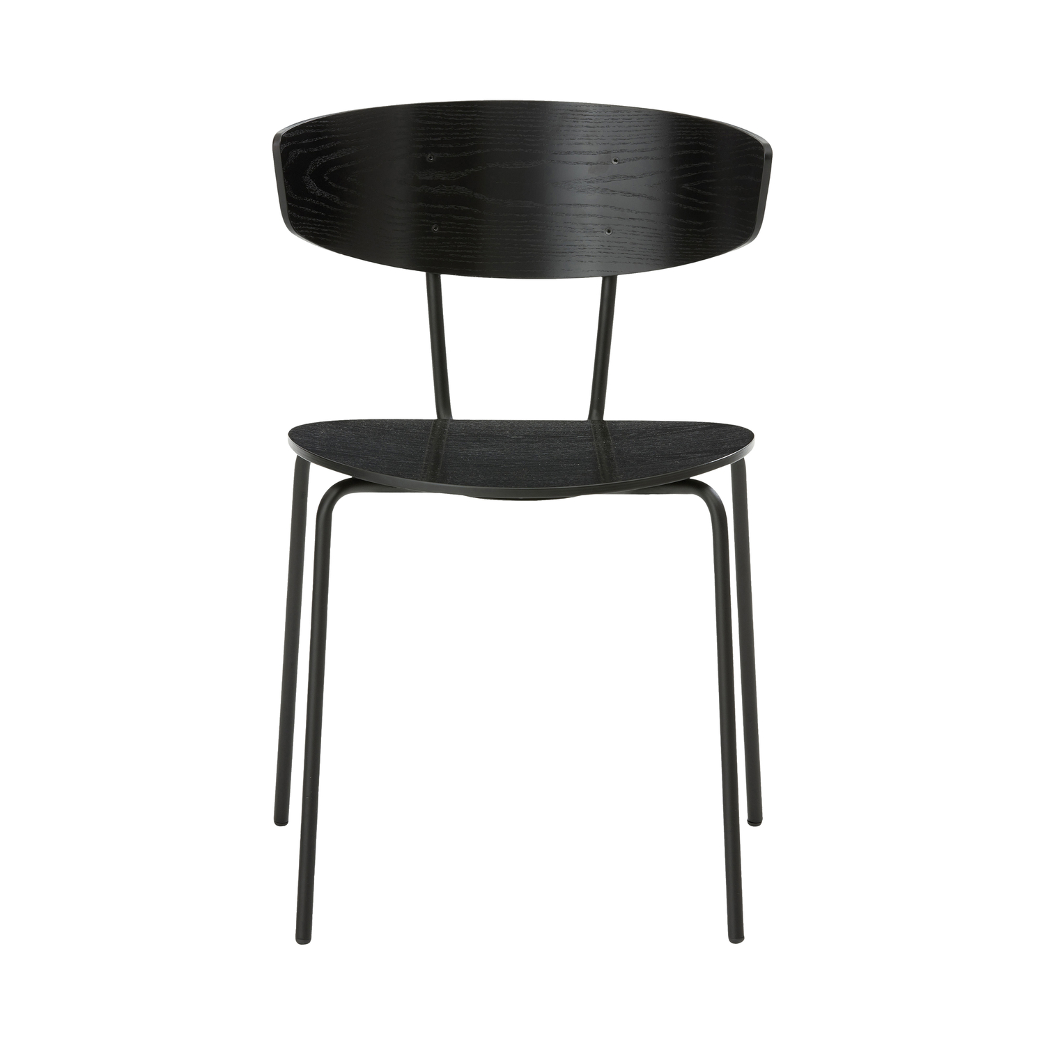 Ferm Living Black - Stacking Chair Herman - Epoxy Lacquered Steel - Designer Herman Studio