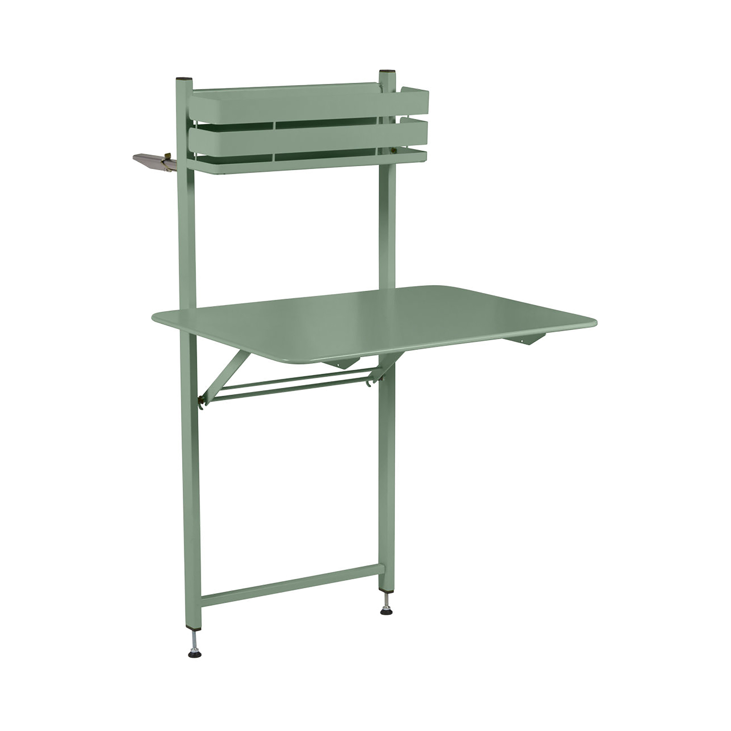 Fermob Green - Foldable Table Bistro - Painted Steel - Designer Frédéric Sofia