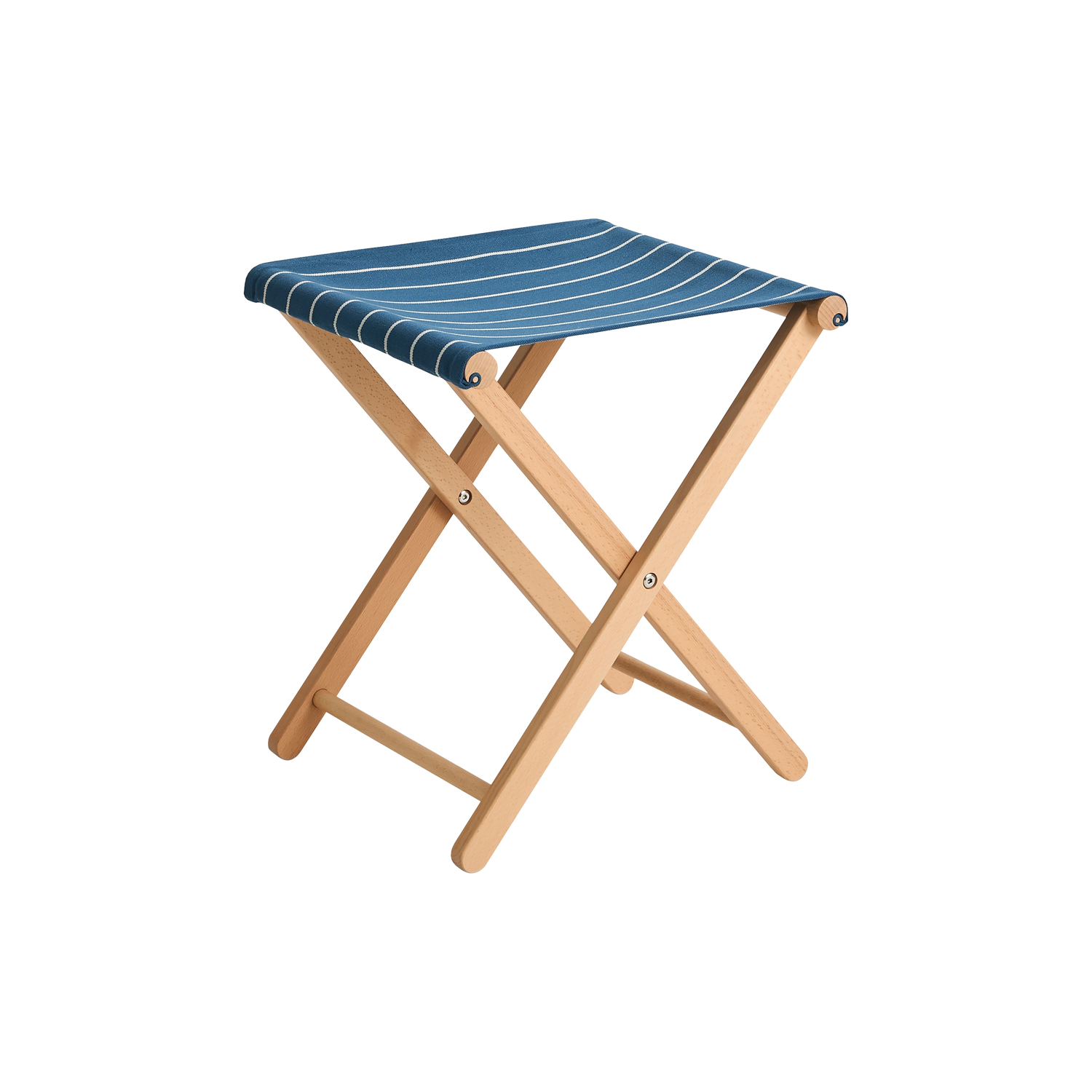 Hay Blue - Folding Stool Outdoor Market - Fsc-Certified Beech - Designer Jasper Morrison