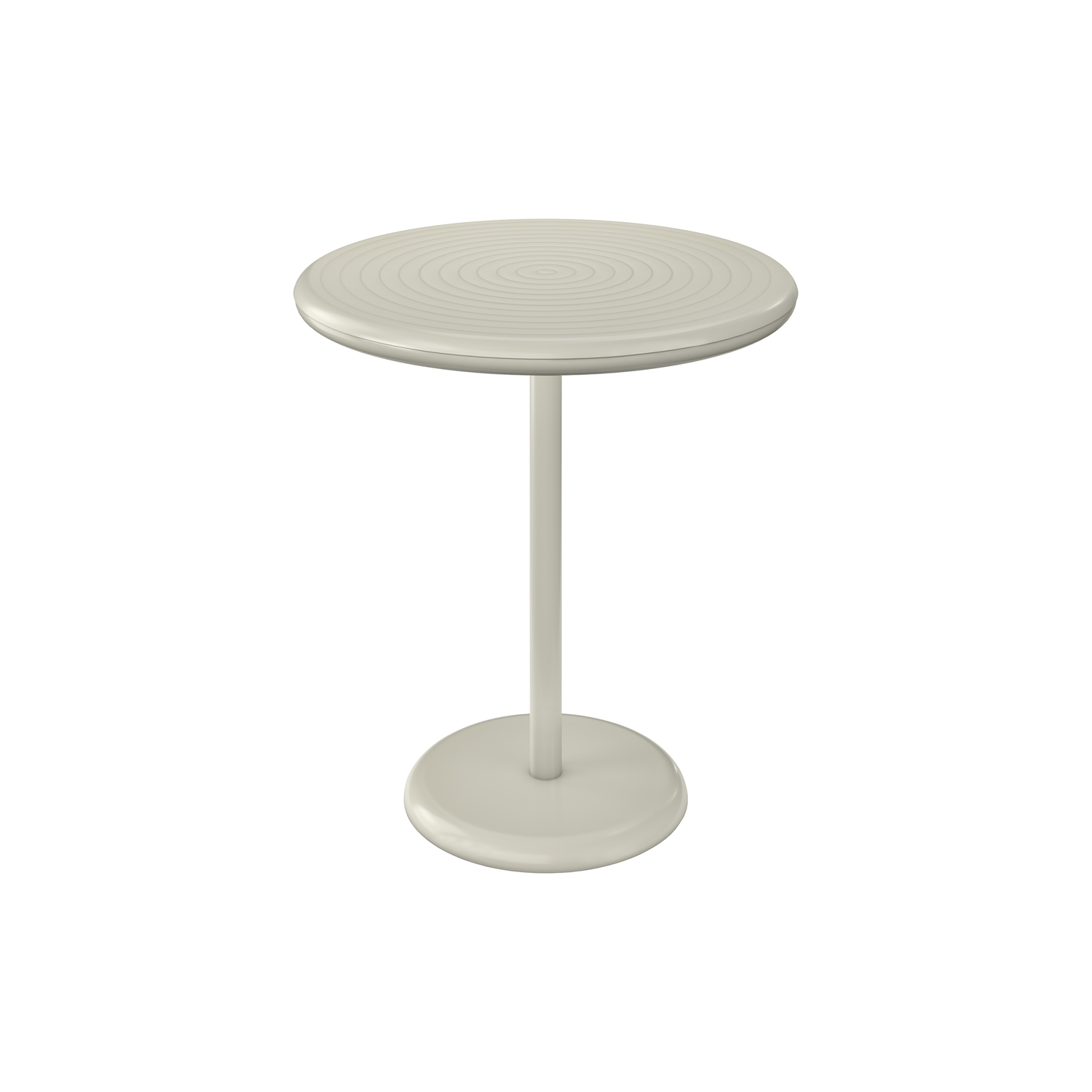 Tom Dixon - Round table Groove - Beige - Aluminium - Designer Tom Dixon