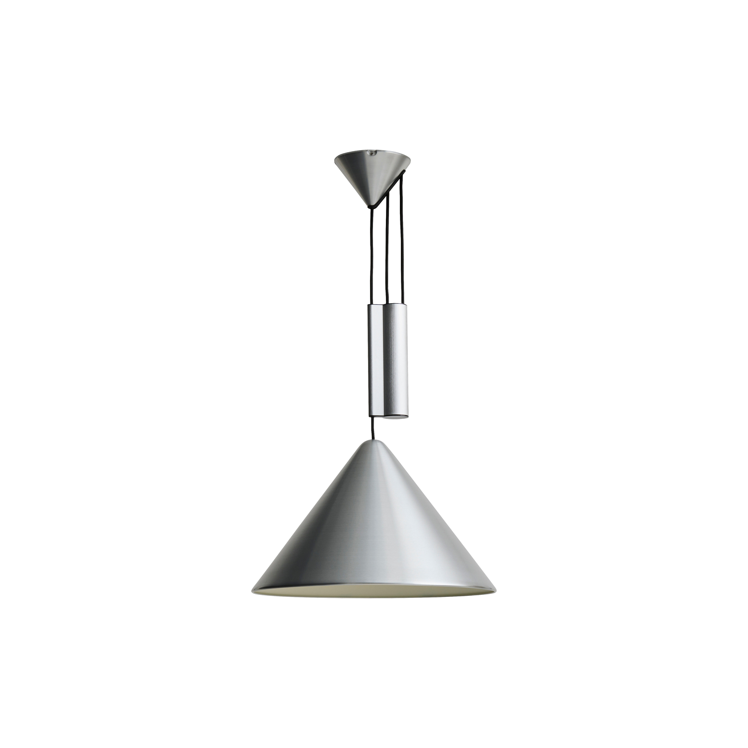 Hay Black/White - Pendant Compass - Metal - Brushed Aluminium - Designer Julien Renault Size 43