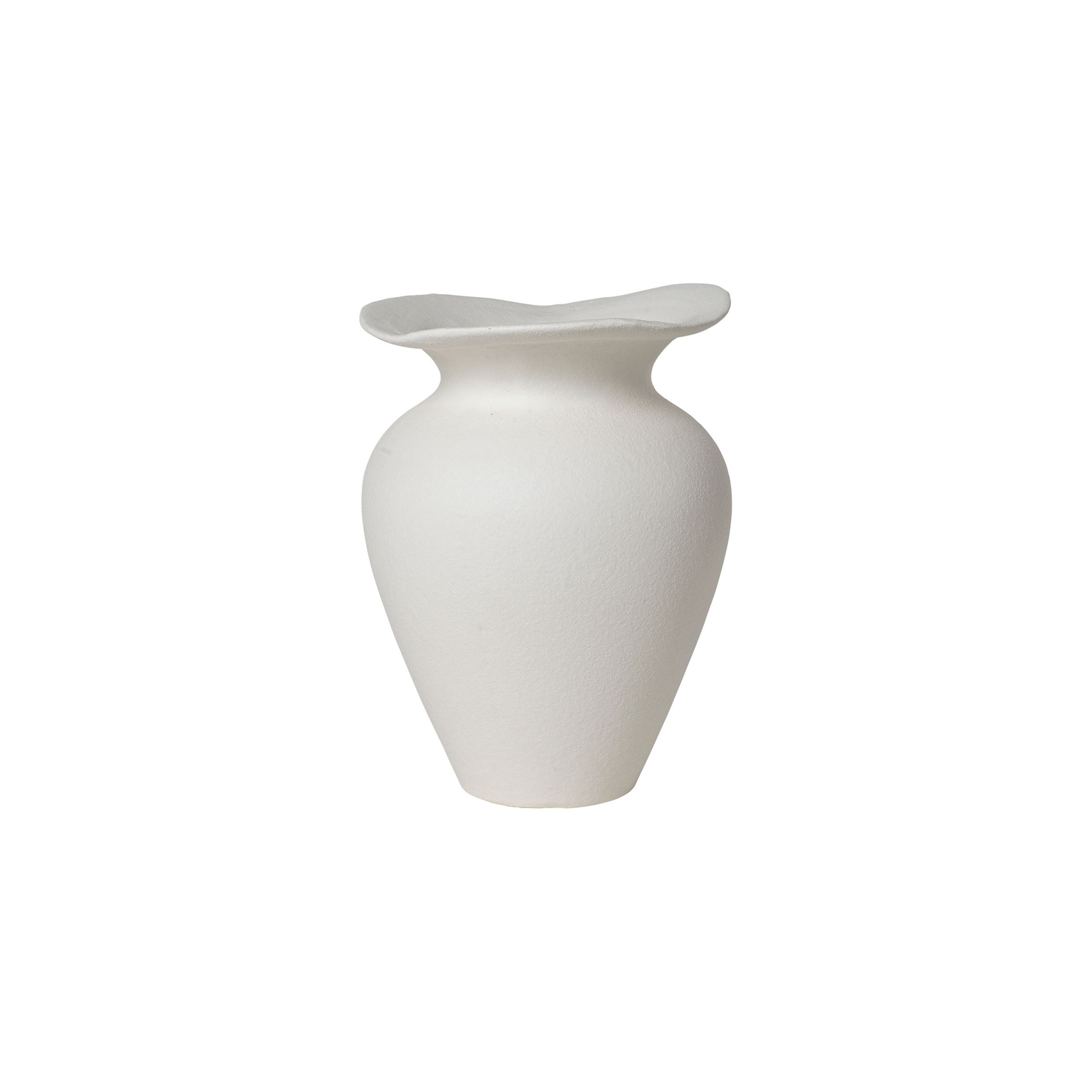 Broste Copenhagen White - Vase Florentina - Sandstone