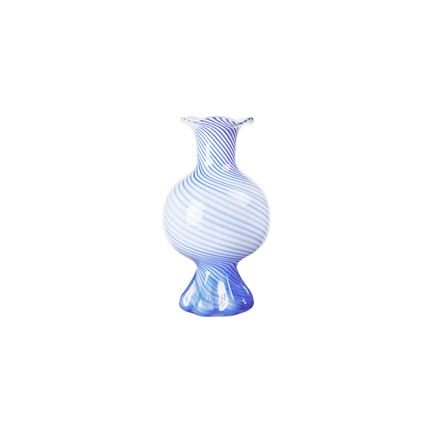 Broste Copenhagen Blue - Vase Mella - Mouth Blown Glass