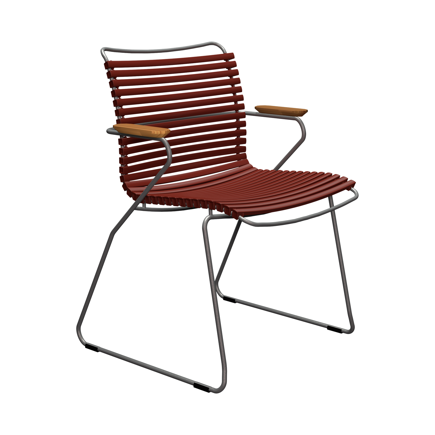 Houe Red - Armchair Click - Powder Coated Steel - Designer Henrik Pedersen