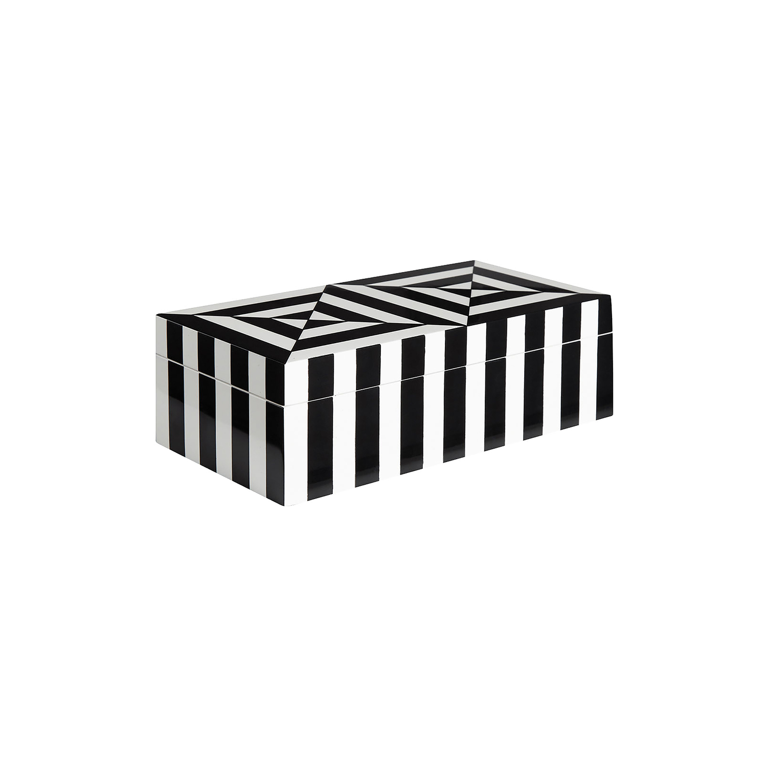 Jonathan Adler Black - Box Op Art - Velvet - Designer