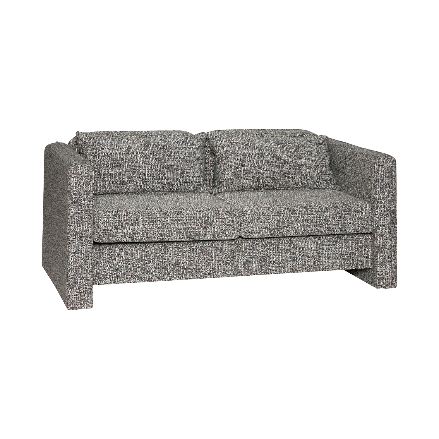 HÜBSCH - Sofa 2 Sitzer Soba - Grau - Polyurethan-Schaum