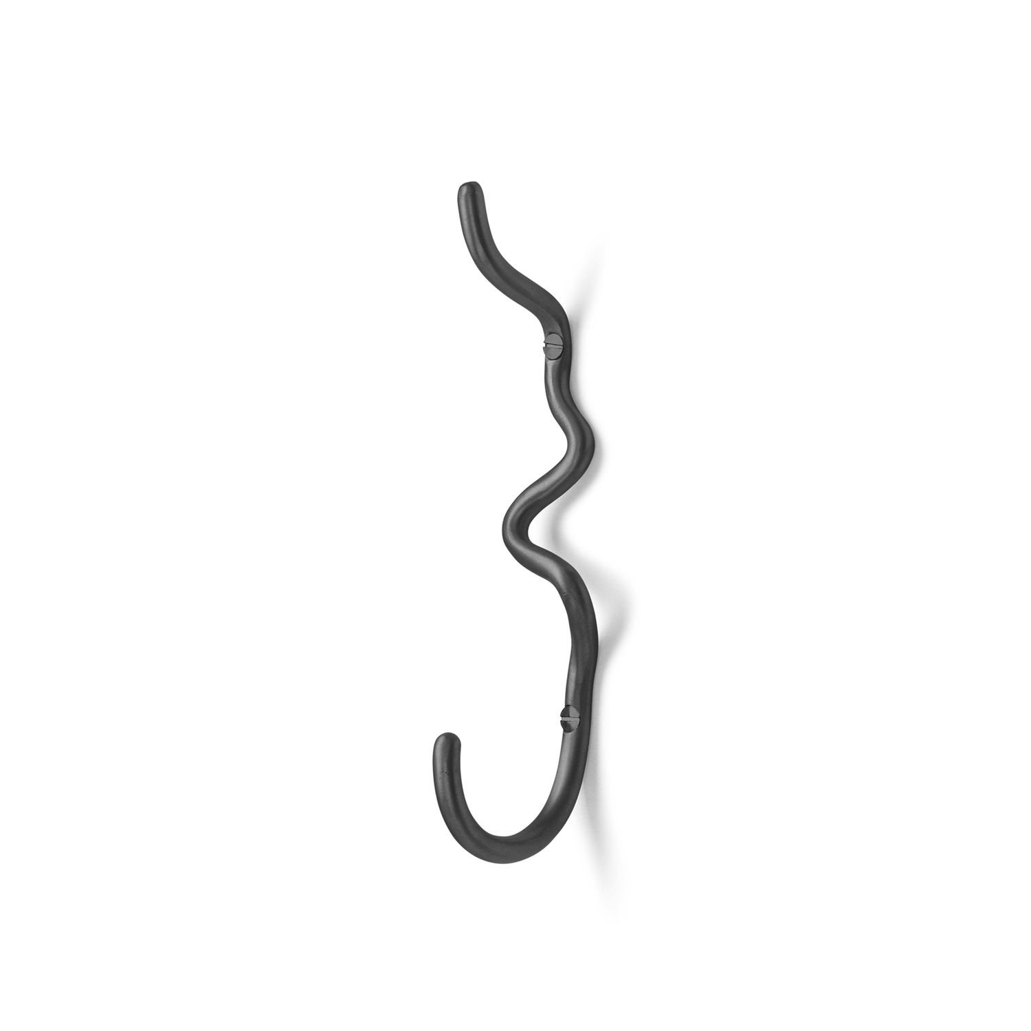 Ferm Living - Hook Curvature - Black - Patinated Brass - Designer Trine Andersen