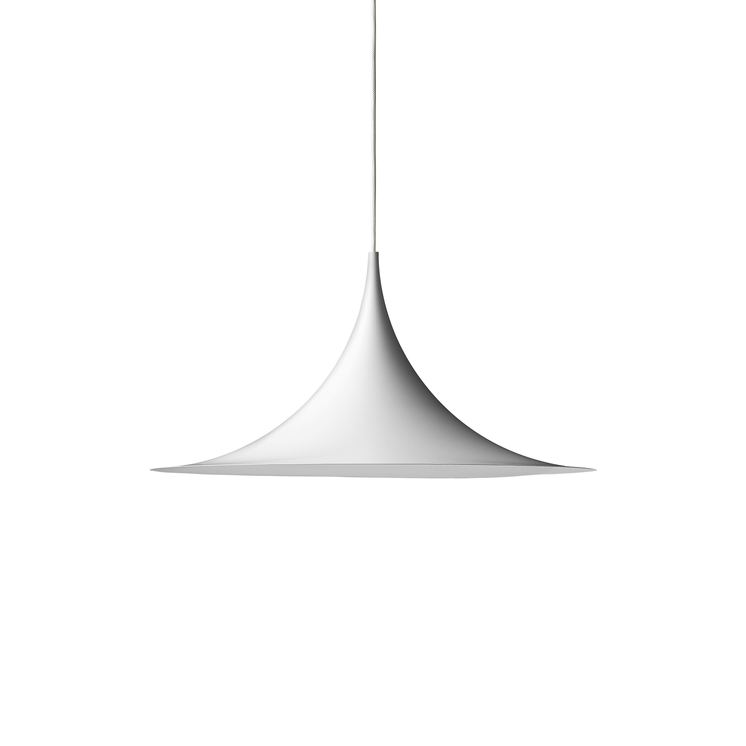 Gubi White - Pendant Semi - Enamelled Metal - Designer Torsten Thorup