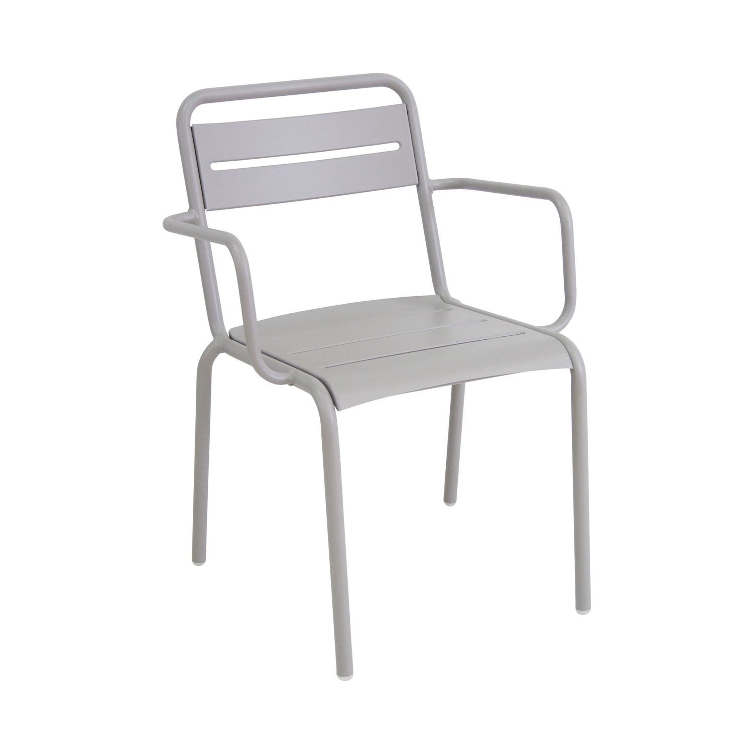 Emu Grey - Stackable Armchair Star - Varnished Steel