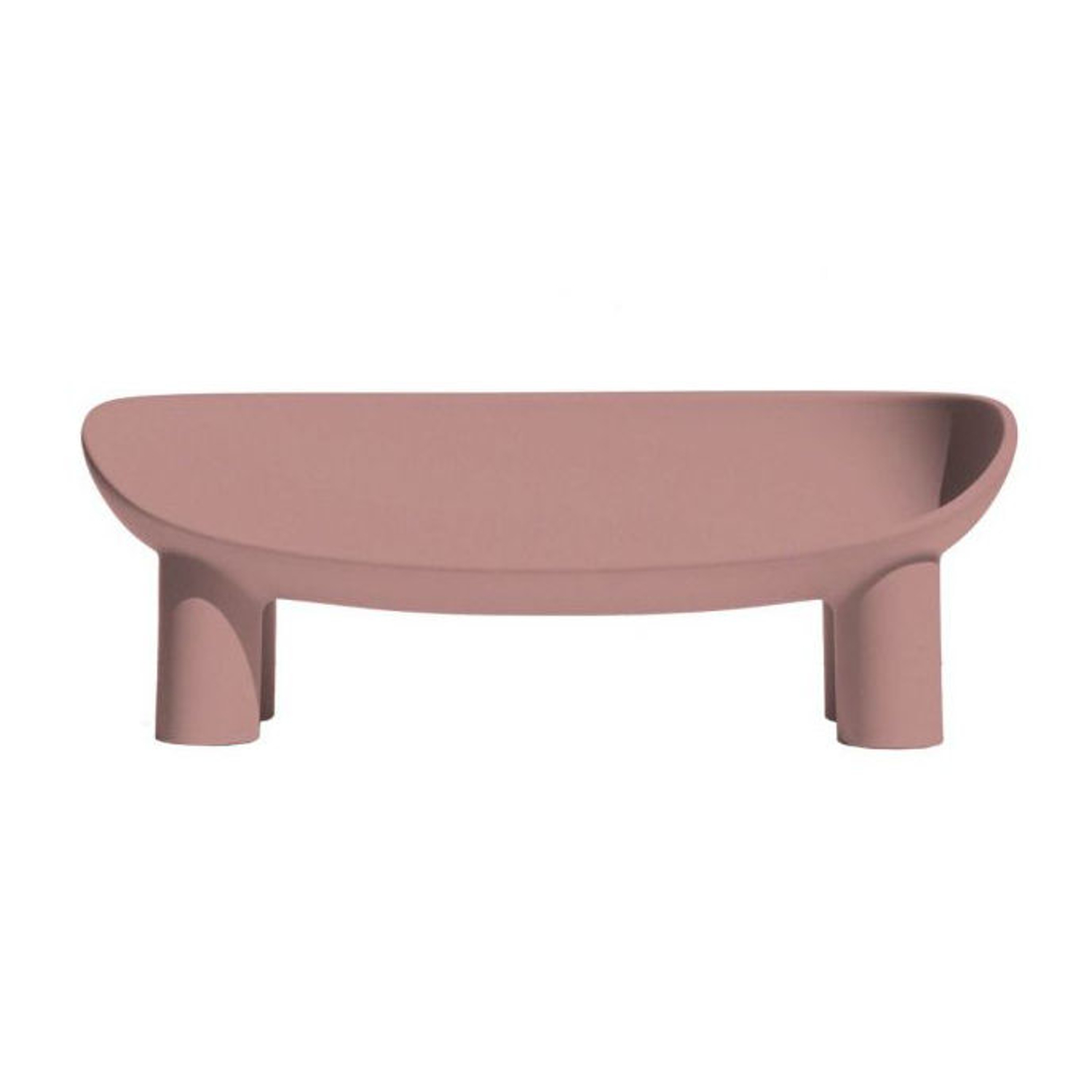 Driade Pink - 2-Seater Outdoor Sofa Roly Poly - Polythene - Designer Faye Toogood