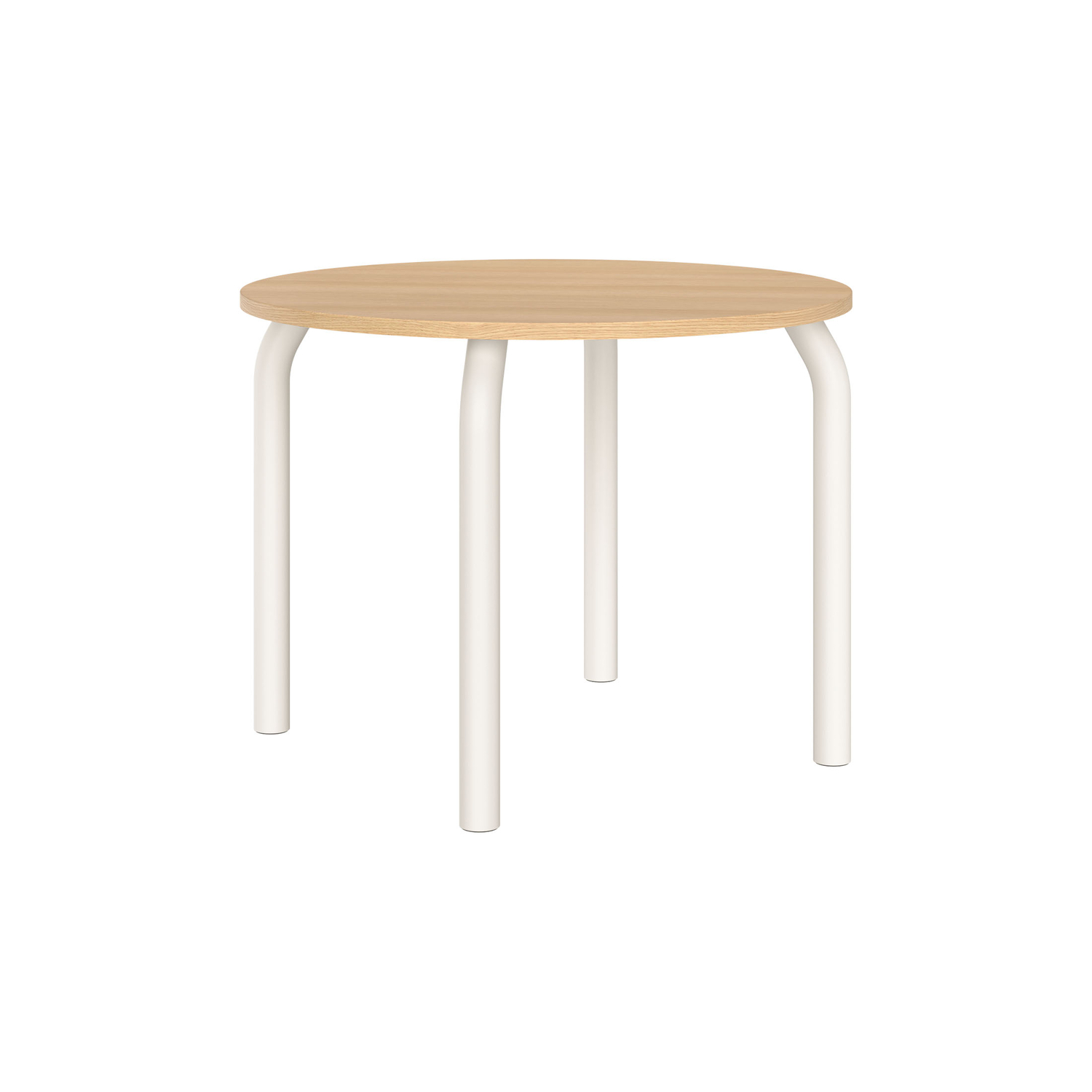 Noo.ma Red/Blue/Beige Noo. Ma - Round Table Meko - Natural Wood - Oak Veneer - Designer Noo. Ma Team