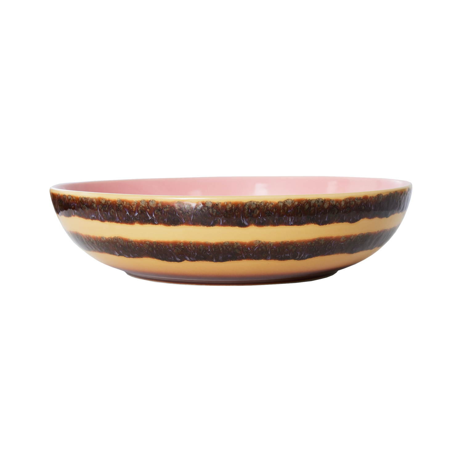HK LIVING - Plat de service 70s ceramics - Multicolore - Grès émaillé