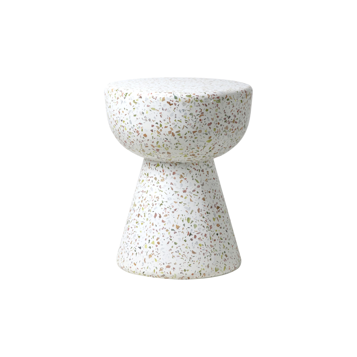 HK LIVING - Table d'appoint Terrazzo - Multicolore - Béton