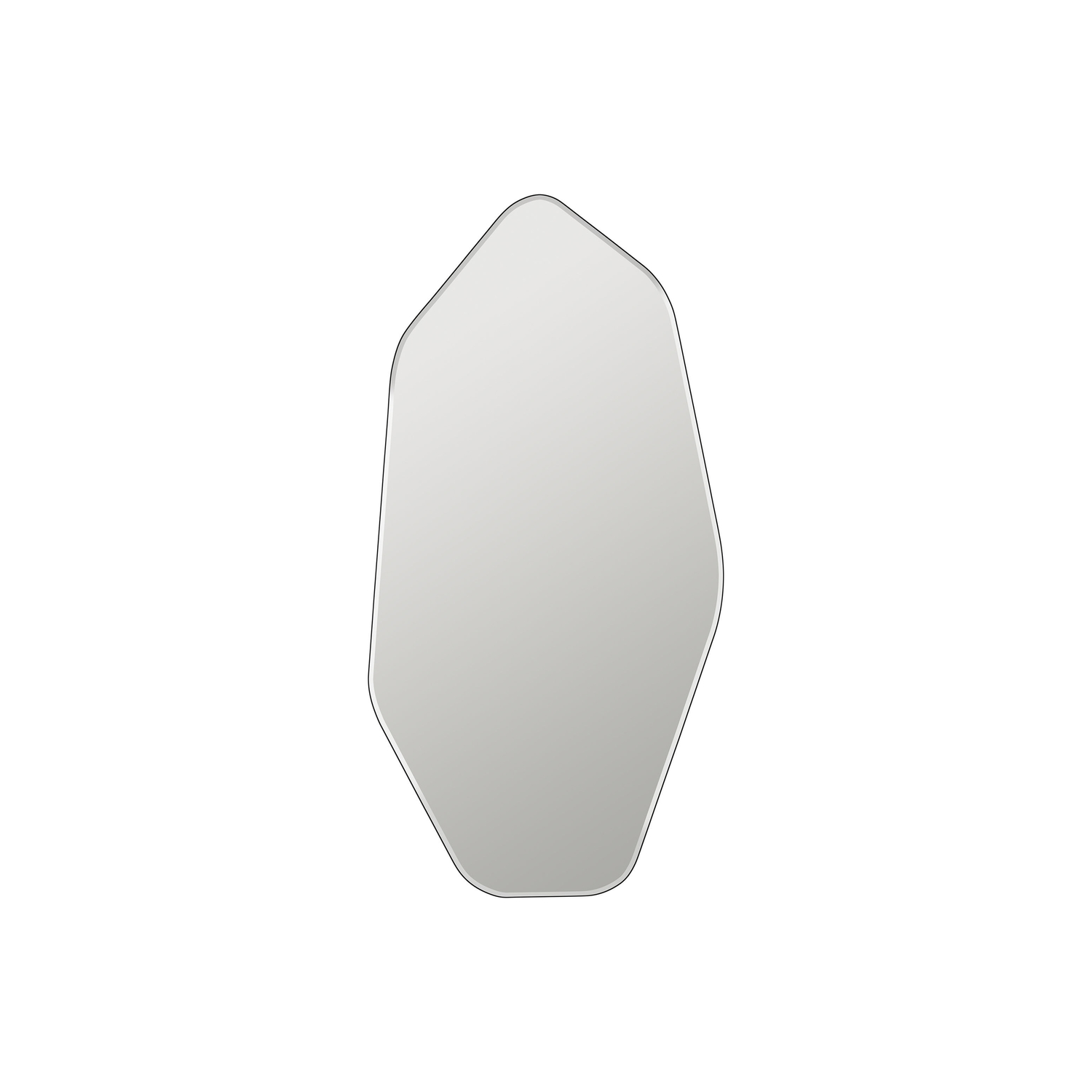 Broste Copenhagen Silver - Wall Mirror Ruby - Lacquered Mdf