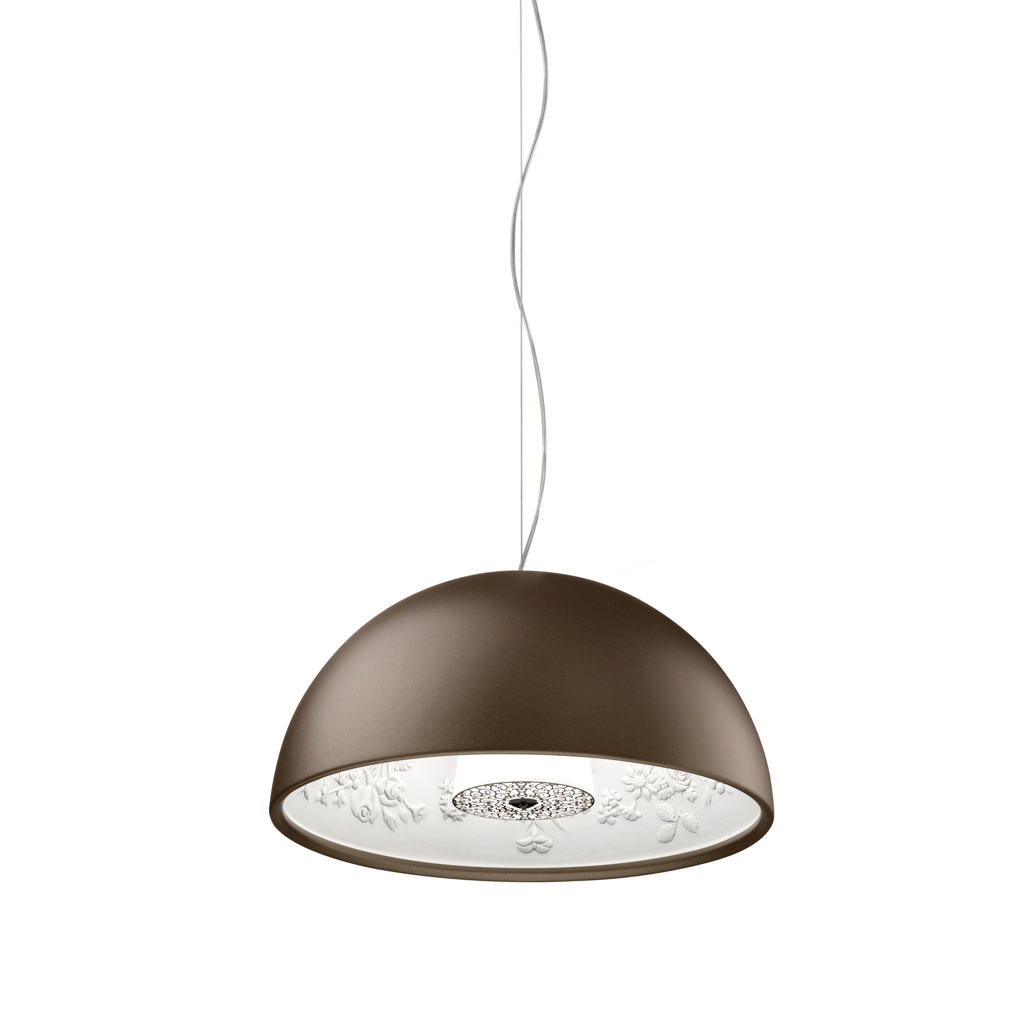 Flos Brown - Pendant Skygarden - Blown Opaline Glass - Designer Marcel Wanders