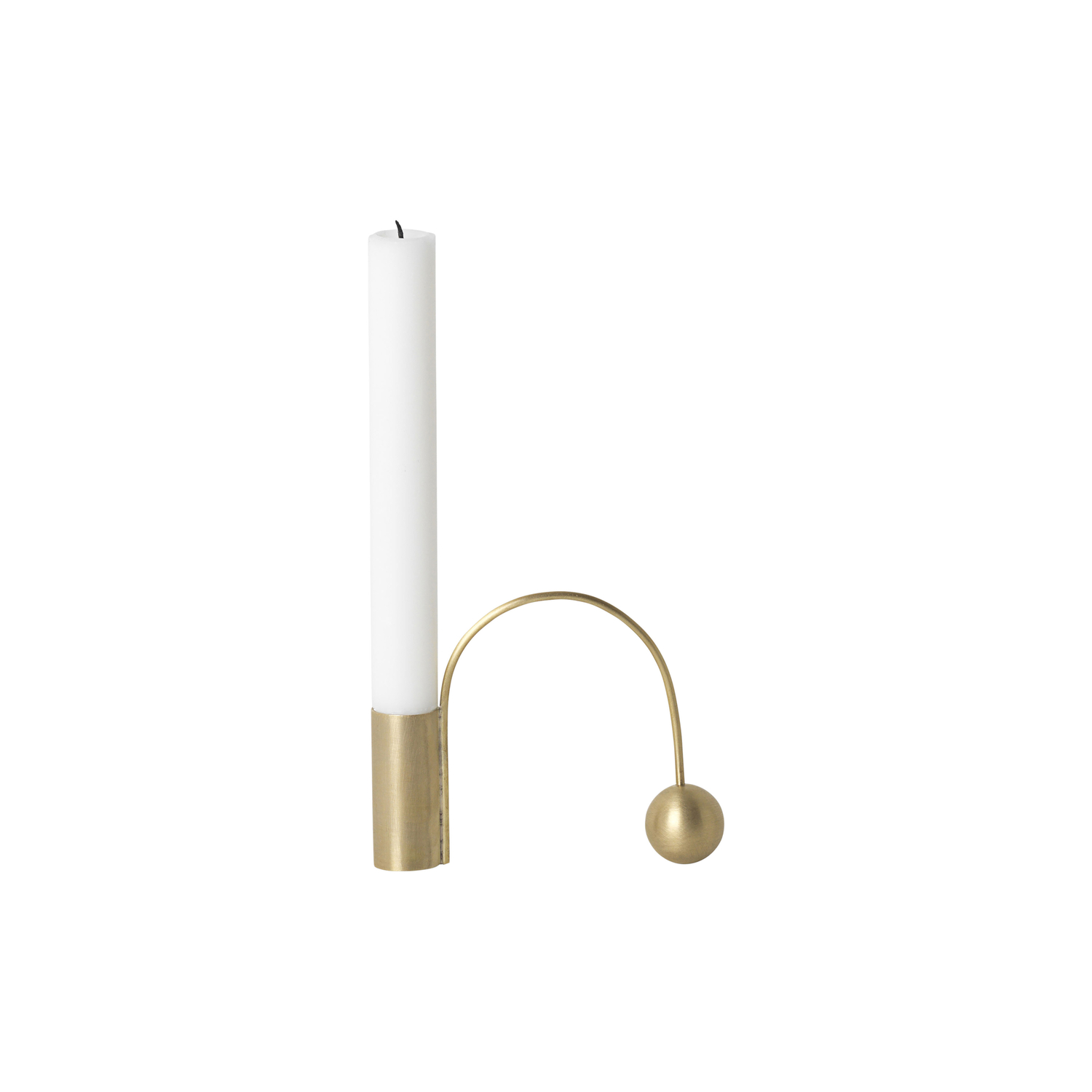 Ferm Living - Kerzenleuchter Bougeoirs - Gold - Massives Messing
