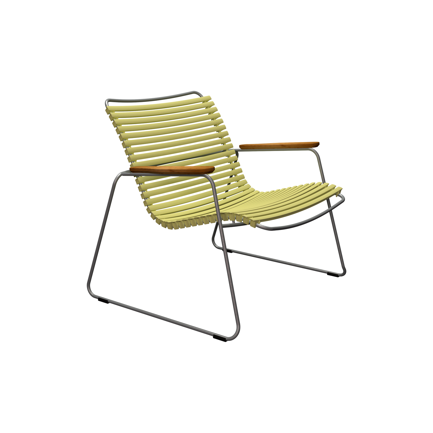 Houe Yellow - Low Armchair Click - Powder Coated Steel - Designer Henrik Pedersen