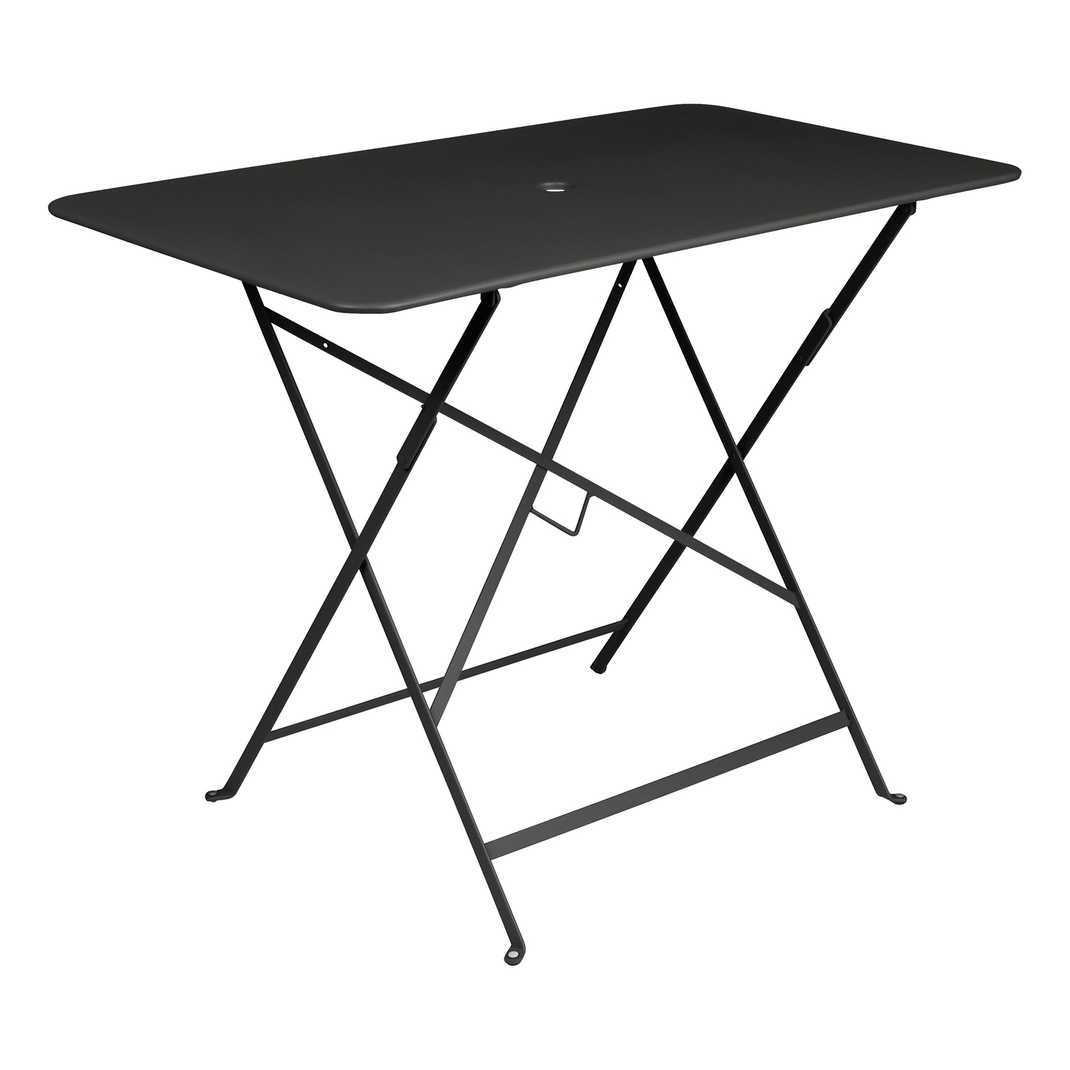 Fermob Black - Rectangular Table Bistro - Painted Steel - Designer Frédéric Sofia