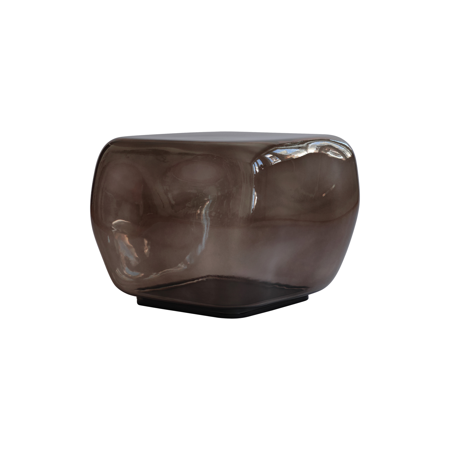 101 Copenhagen Brown - Coffee Table Ishi - Mouth Blown Glass - Designer Tommy Hyldahl