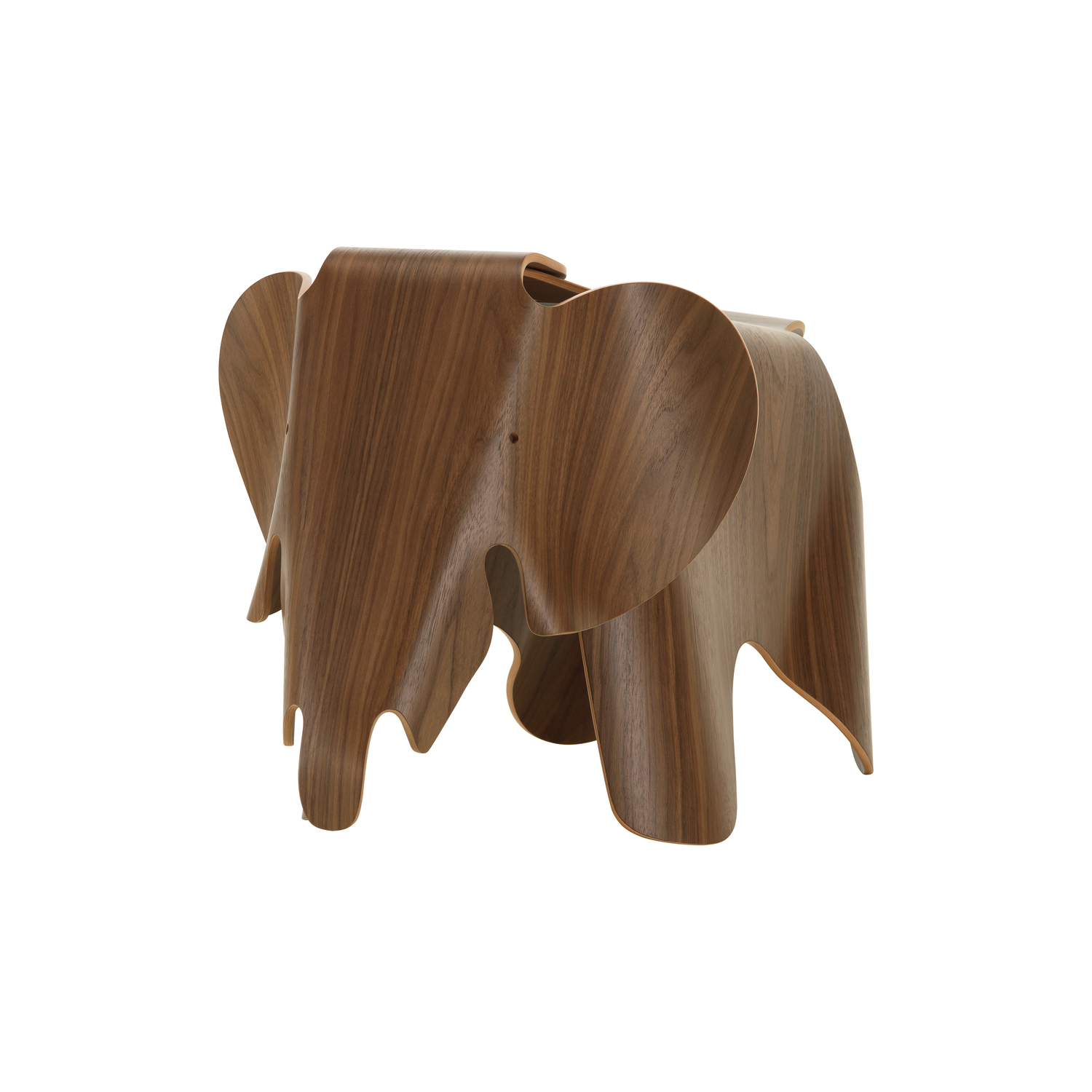 Vitra Brown - Decoration Eames Elephant - Walnut Plywood - Designer Charles & Ray Eames
