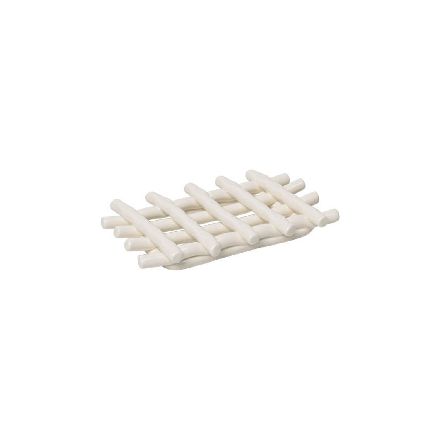 Ferm Living - Soap Holder Ceramic - White - Glazed Ceramic - Designer Trine Andersen