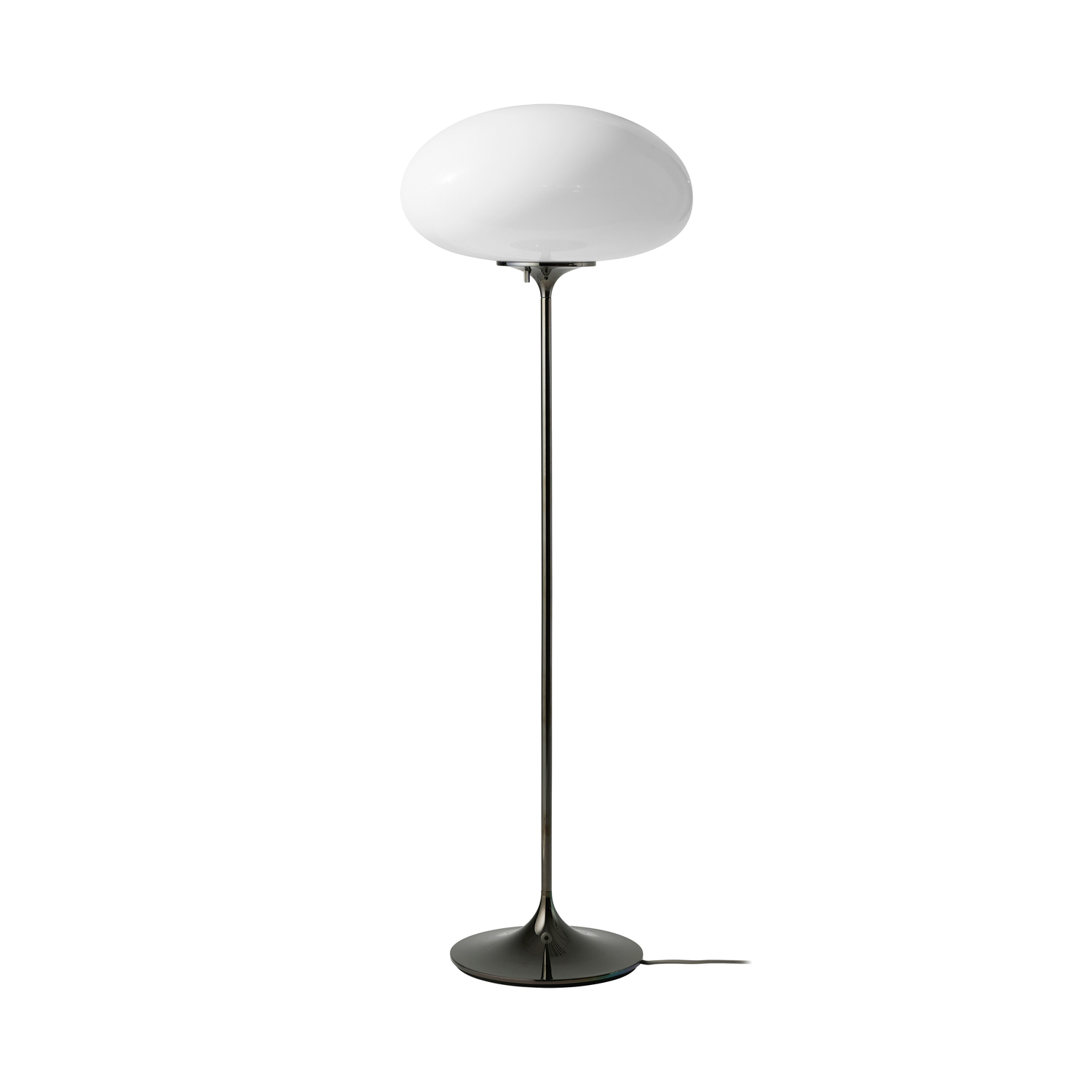 Gubi Black - Floor Lamp Stemlite - Powder Coated Steel - Designer Bill Curry