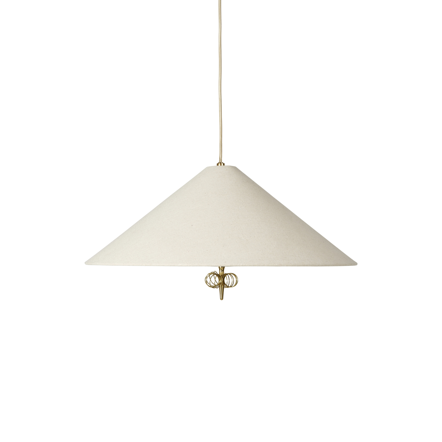 Gubi Beige - Pendant Tynell - Brass - Designer Paavo Tynell