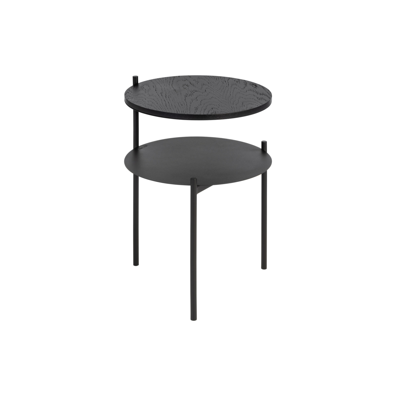 NOO. MA - Table de chevet TU - Noir - Placage de chêne - Designer noo. ma team