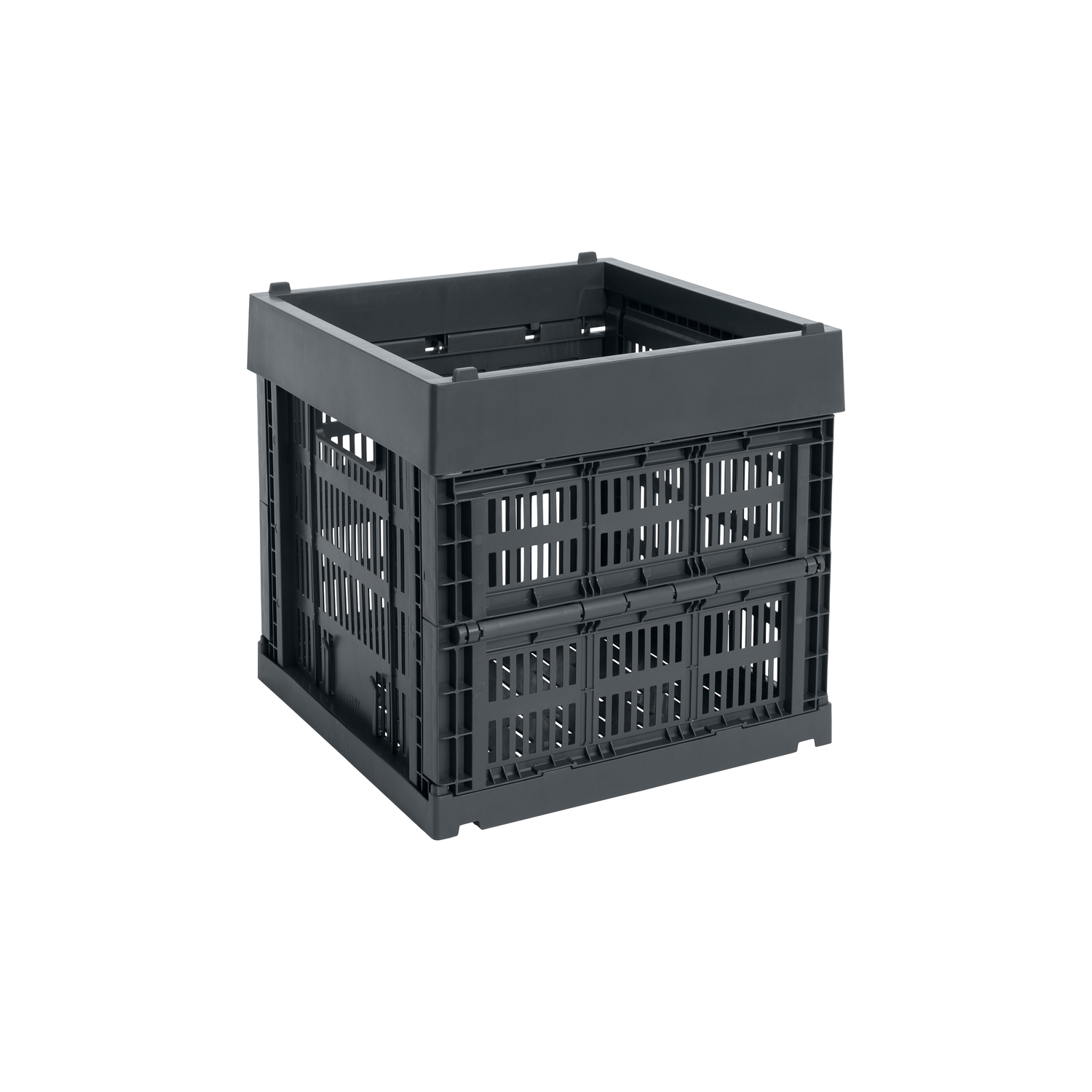 Hay Grey - Basket Colour Crate - Recycled Polypropylene - Designer Studio