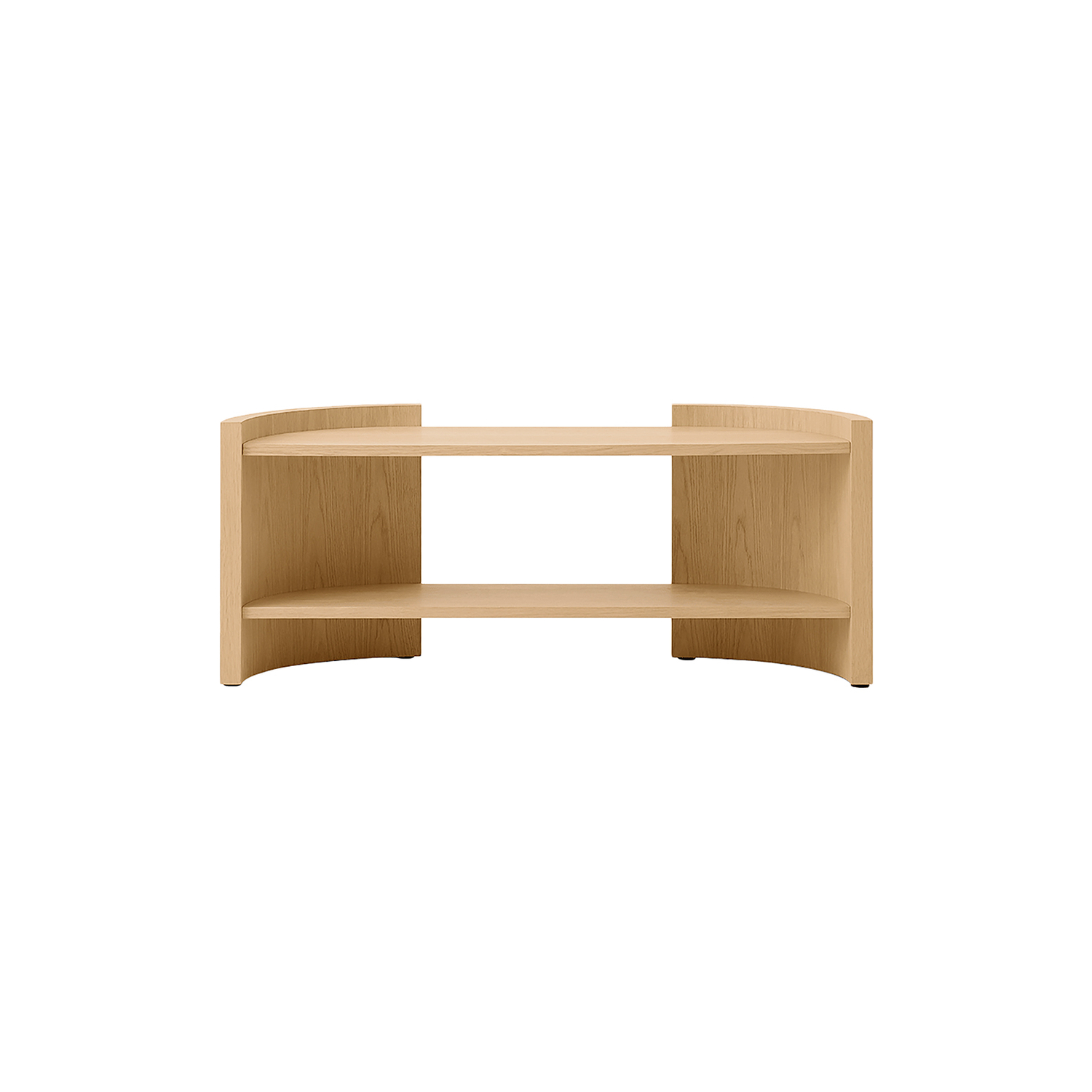 Audo Copenhagen - Low Console Crescent - Natural Wood - Plywood - Designer Colin King