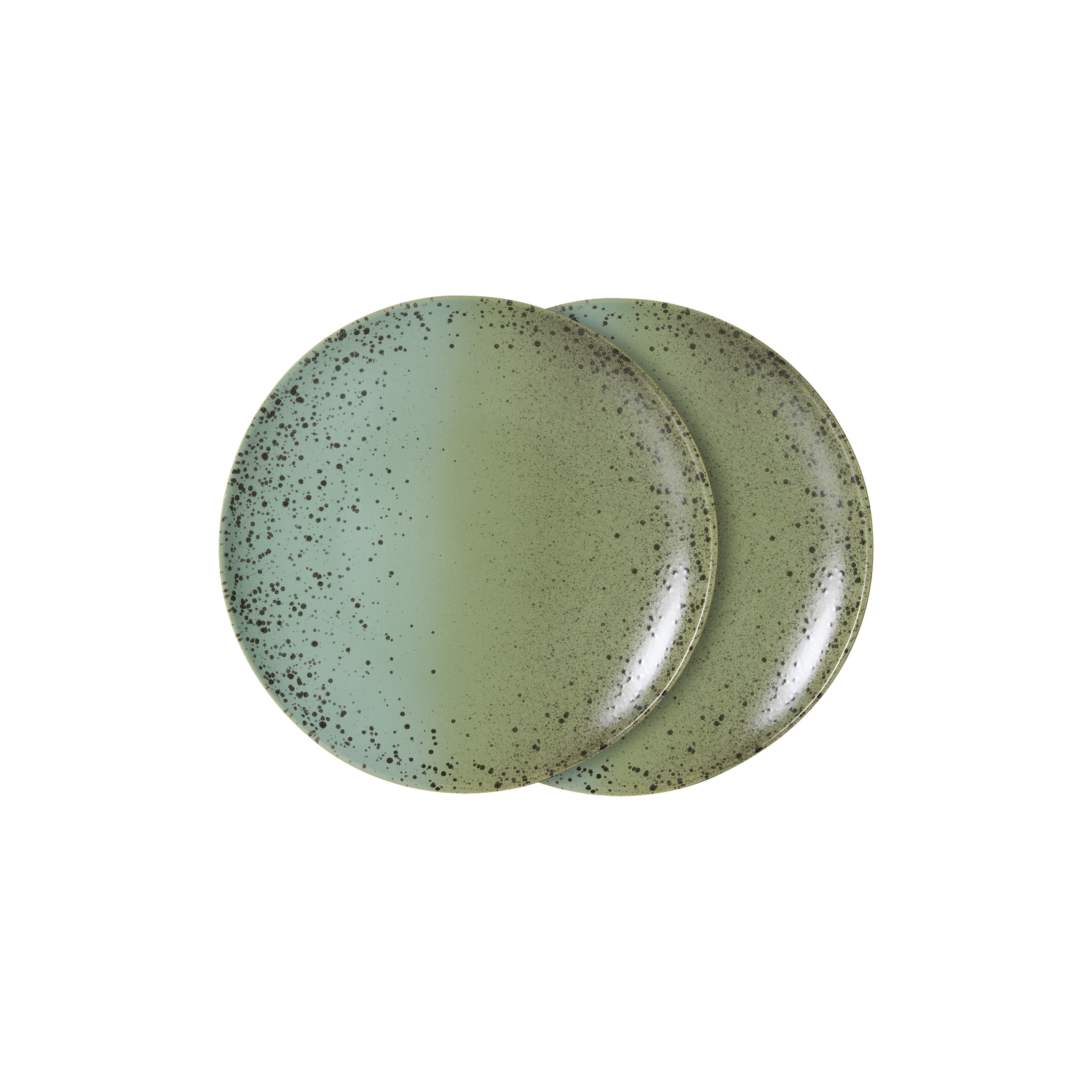 HK LIVING - Assiette 70s ceramics - Vert - Grès émaillé