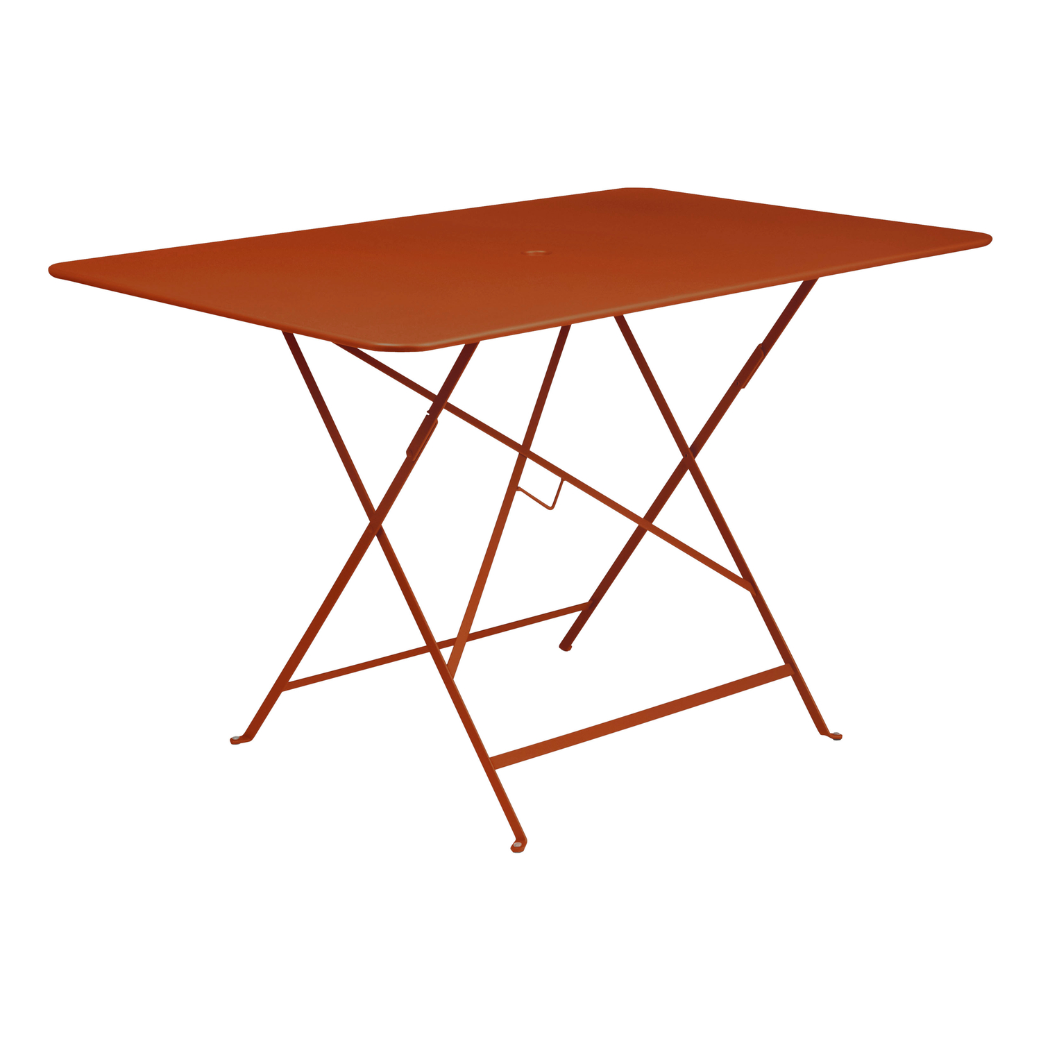 Fermob Orange - Rectangular Table Bistro - Lacquered Steel - Designer Studio