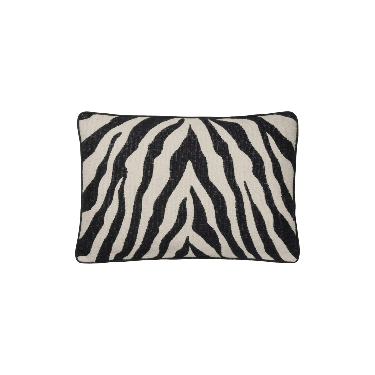 Broste Copenhagen Black - Cushion Cover Zebra - Cotton