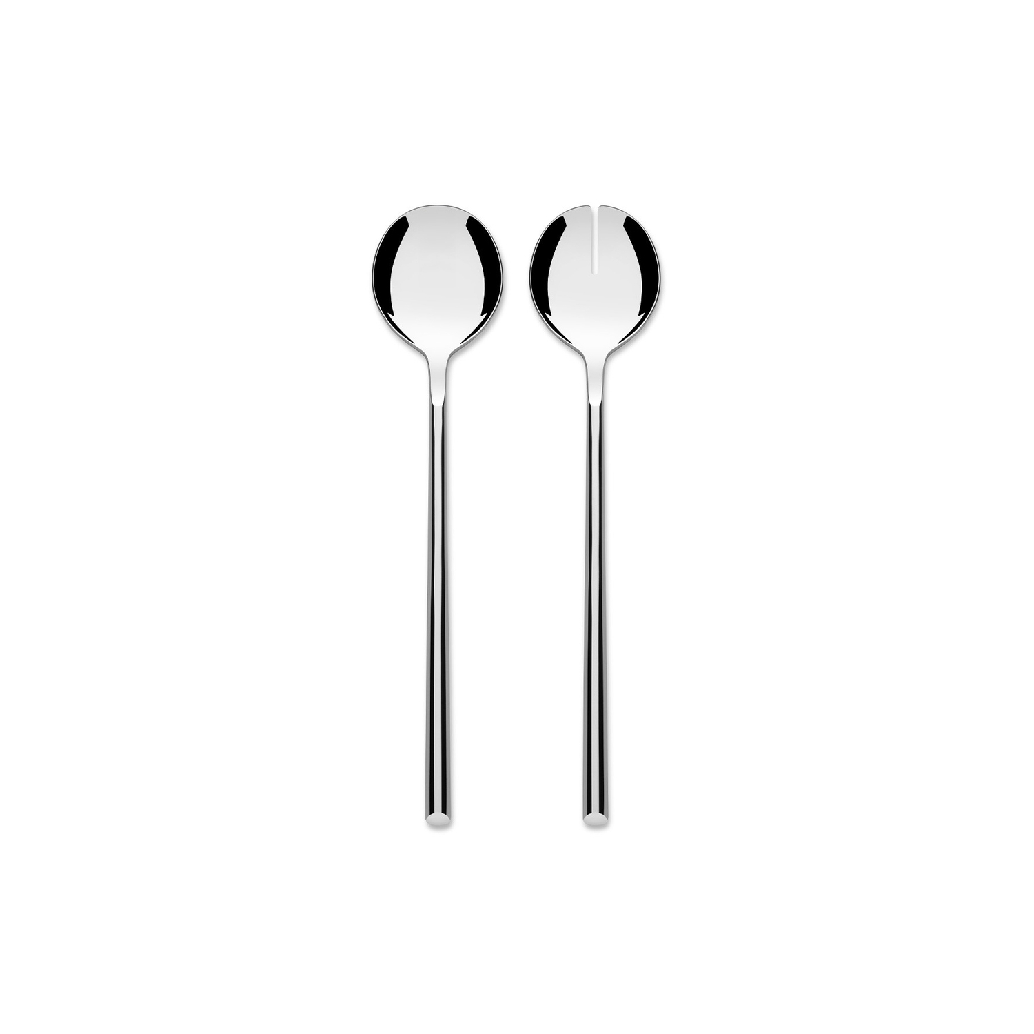 Alessi - Salad Servers Clivo - Metal - Stainless Steel - Designer Patricia Urquiola