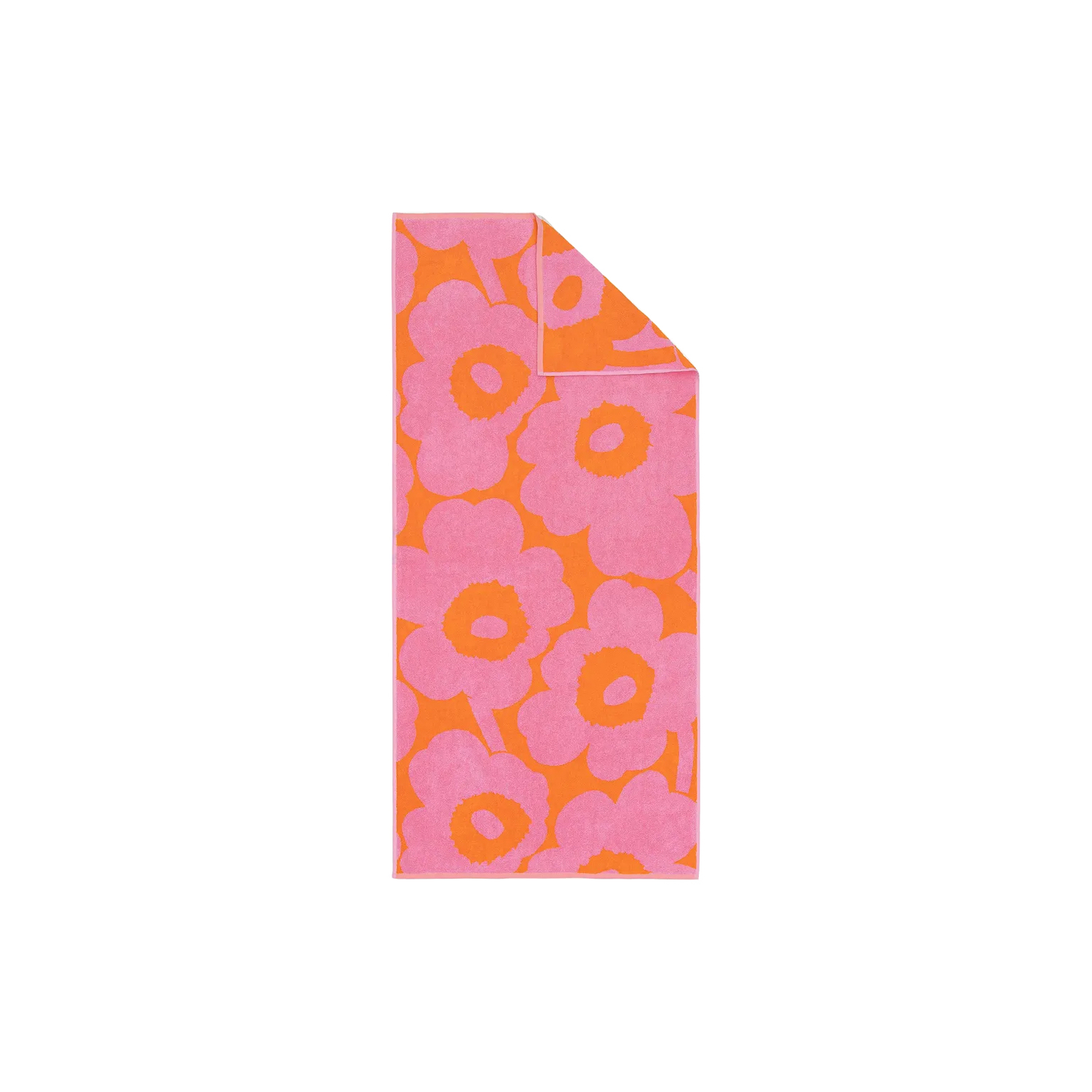 Marimekko Pink - Towel Unikko - Cotton - Designer Maija Isola