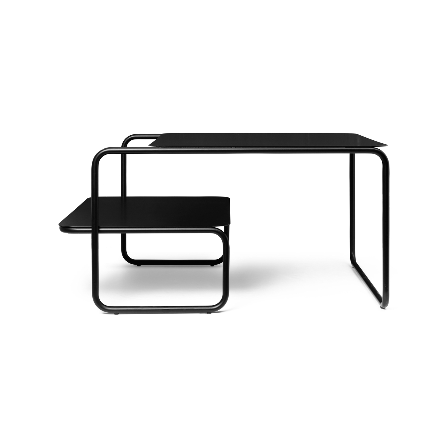 Ferm Living - Coffee table Level - Black - Powder-coated steel