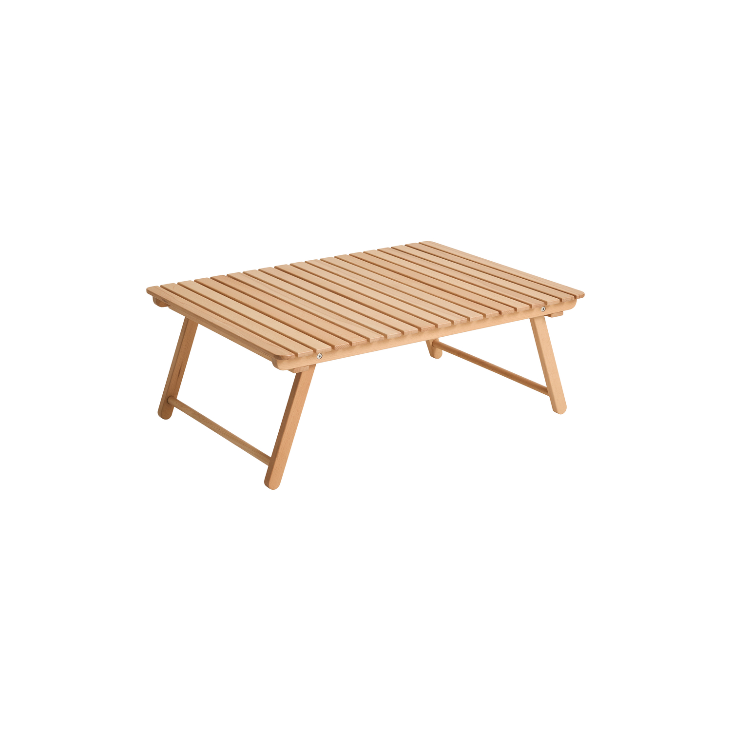 Hay Grain/Light - Folding Coffee Table Outdoor Market - Natural Wood - Fsc-Certified Beech - Designer Jasper Morrison