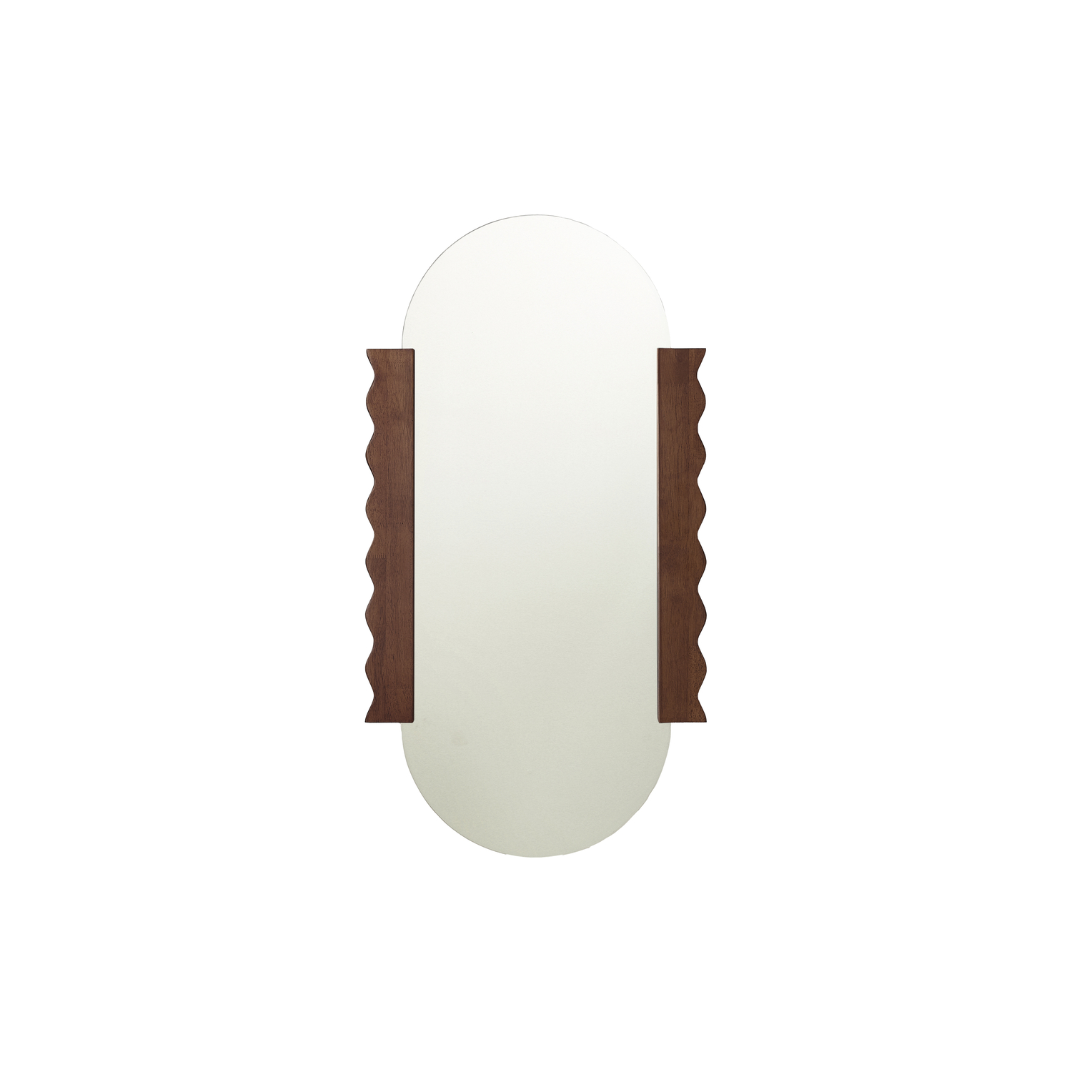 Nobodinoz Brown - Wall Mirror Heju - Solid Rubberwood - Designer Studio Heju
