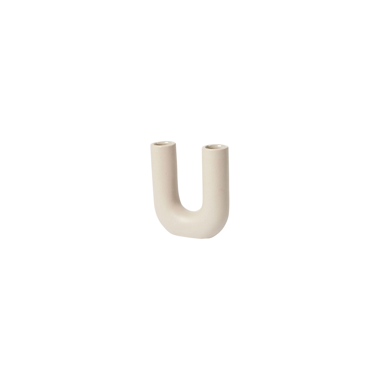 Broste Copenhagen Beige - Vase Hector - Enamelled Sandstone