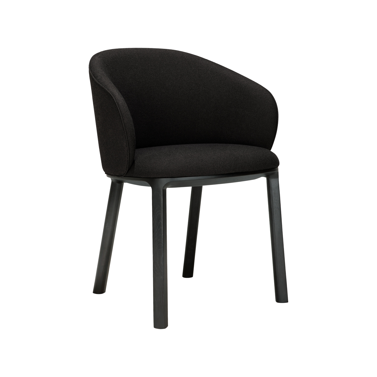 Ethnicraft - Gepolsterter Sessel Unda - Schwarz - High Density-Schaum - Designer Studio Segers